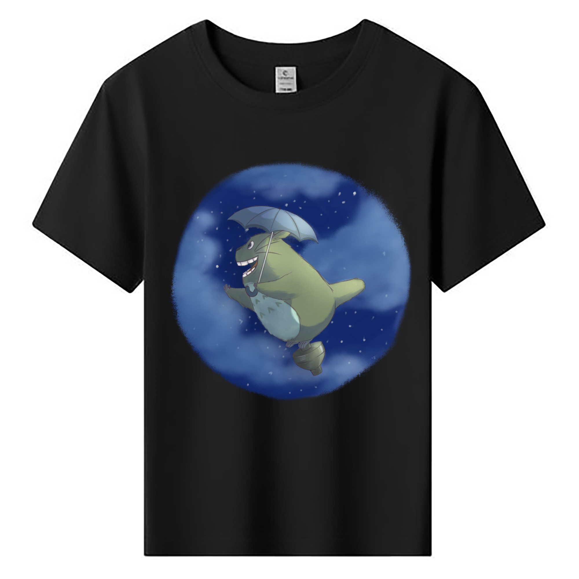 （画像用） となりのトトロ 草壁メイ 草壁サツキ My Neighbor Totoro Satsuki Kusakabe Mei Kusakabe 綿100％キッズTシャツ（フロントプリント）