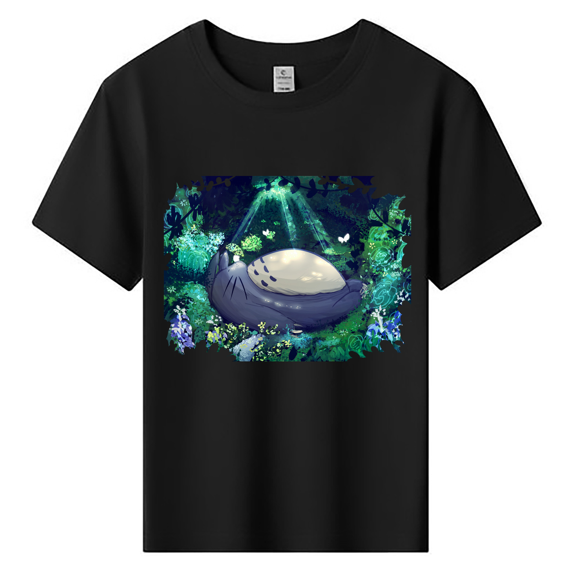 （画像用） となりのトトロ 草壁メイ 草壁サツキ My Neighbor Totoro Satsuki Kusakabe Mei Kusakabe 綿100％キッズTシャツ（フロントプリント）