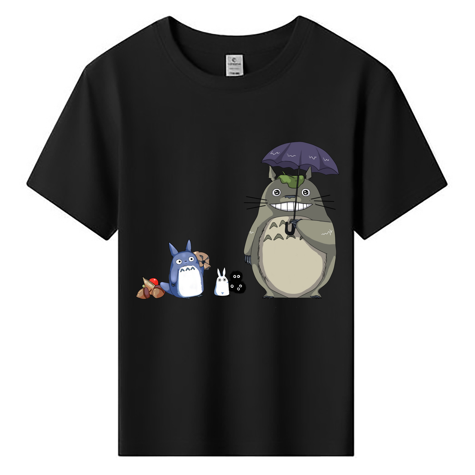 （画像用） となりのトトロ 草壁メイ 草壁サツキ My Neighbor Totoro Satsuki Kusakabe Mei Kusakabe 綿100％キッズTシャツ（フロントプリント）