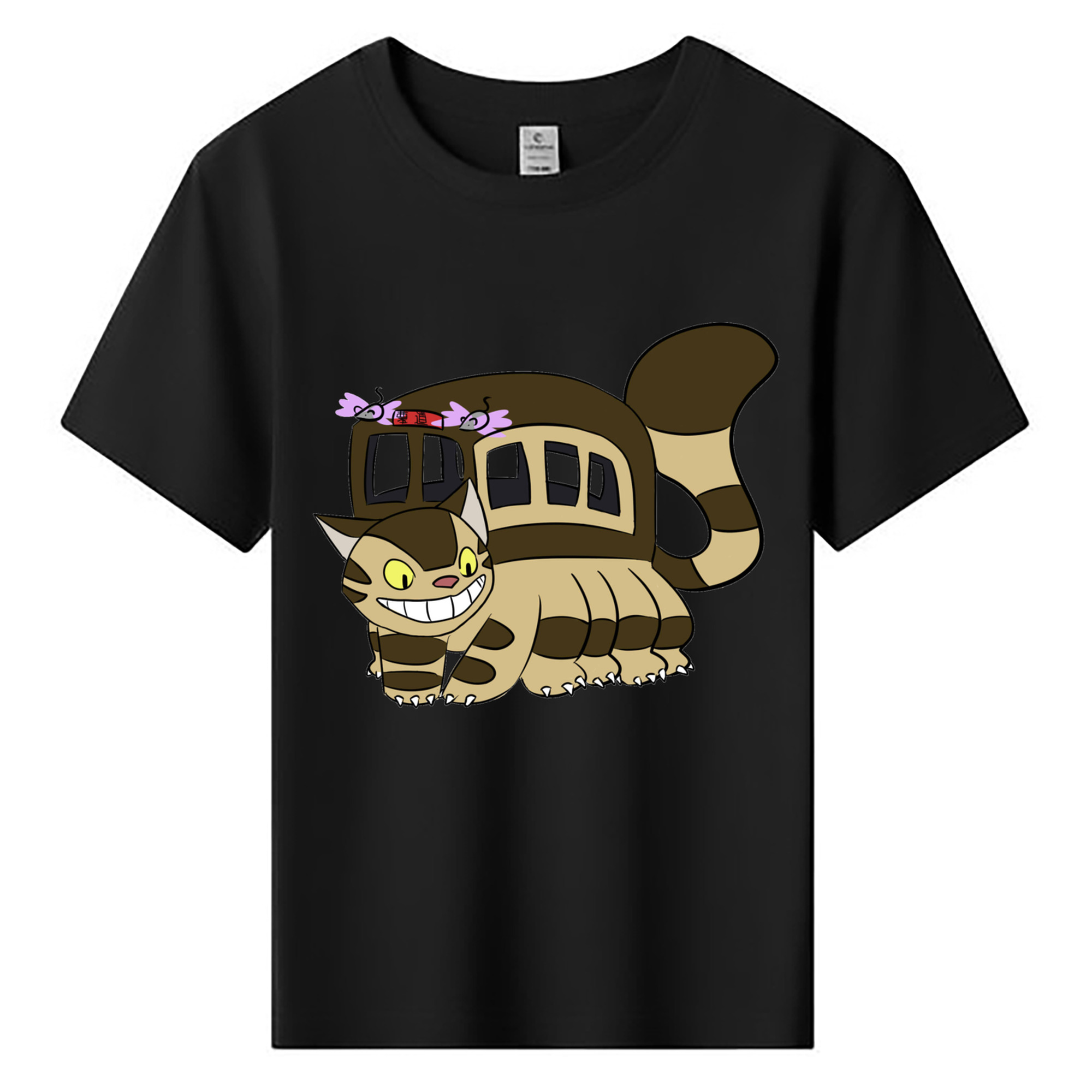 （画像用） となりのトトロ 草壁メイ 草壁サツキ My Neighbor Totoro Satsuki Kusakabe Mei Kusakabe 綿100％キッズTシャツ（フロントプリント）