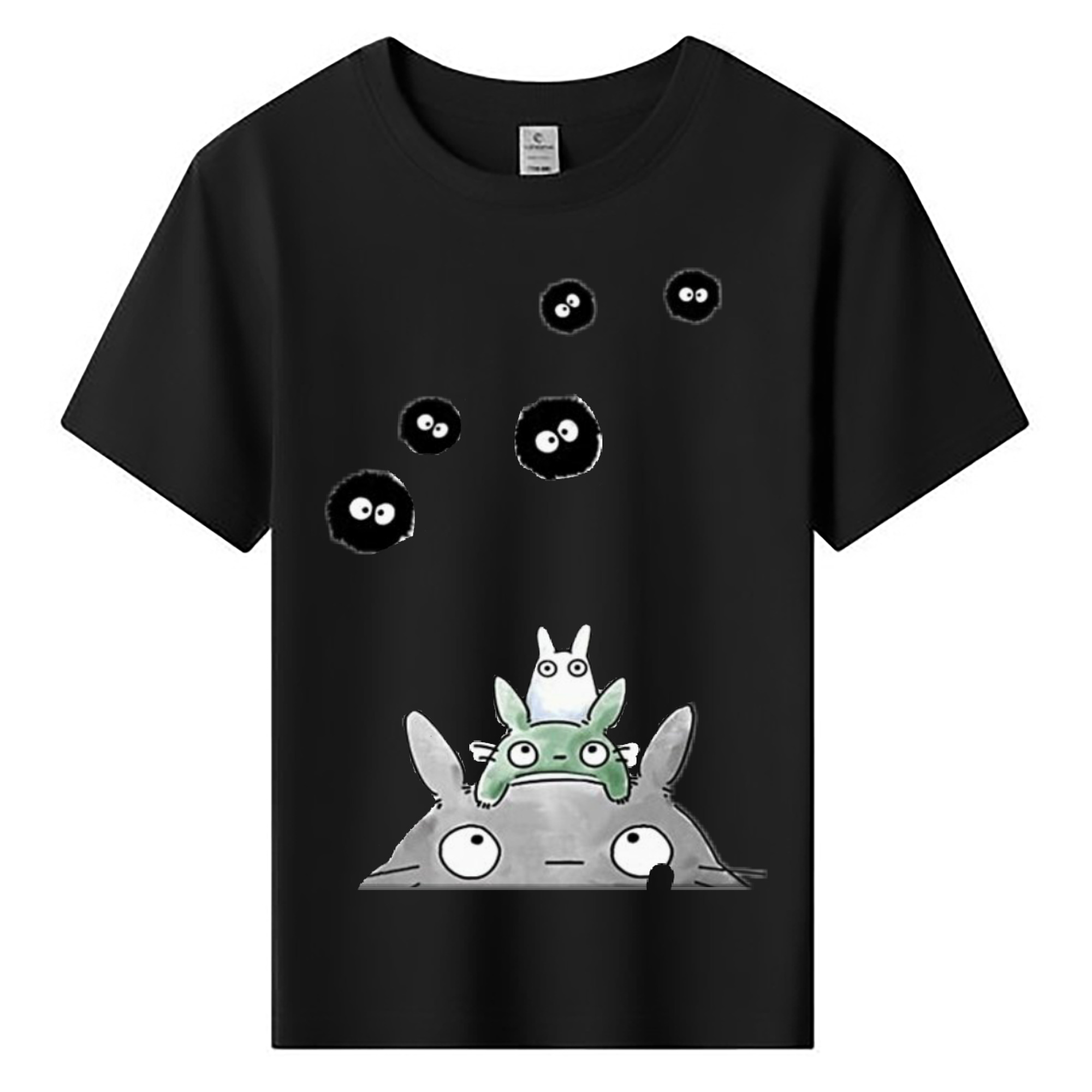 （画像用） となりのトトロ 草壁メイ 草壁サツキ My Neighbor Totoro Satsuki Kusakabe Mei Kusakabe 綿100％キッズTシャツ（フロントプリント）