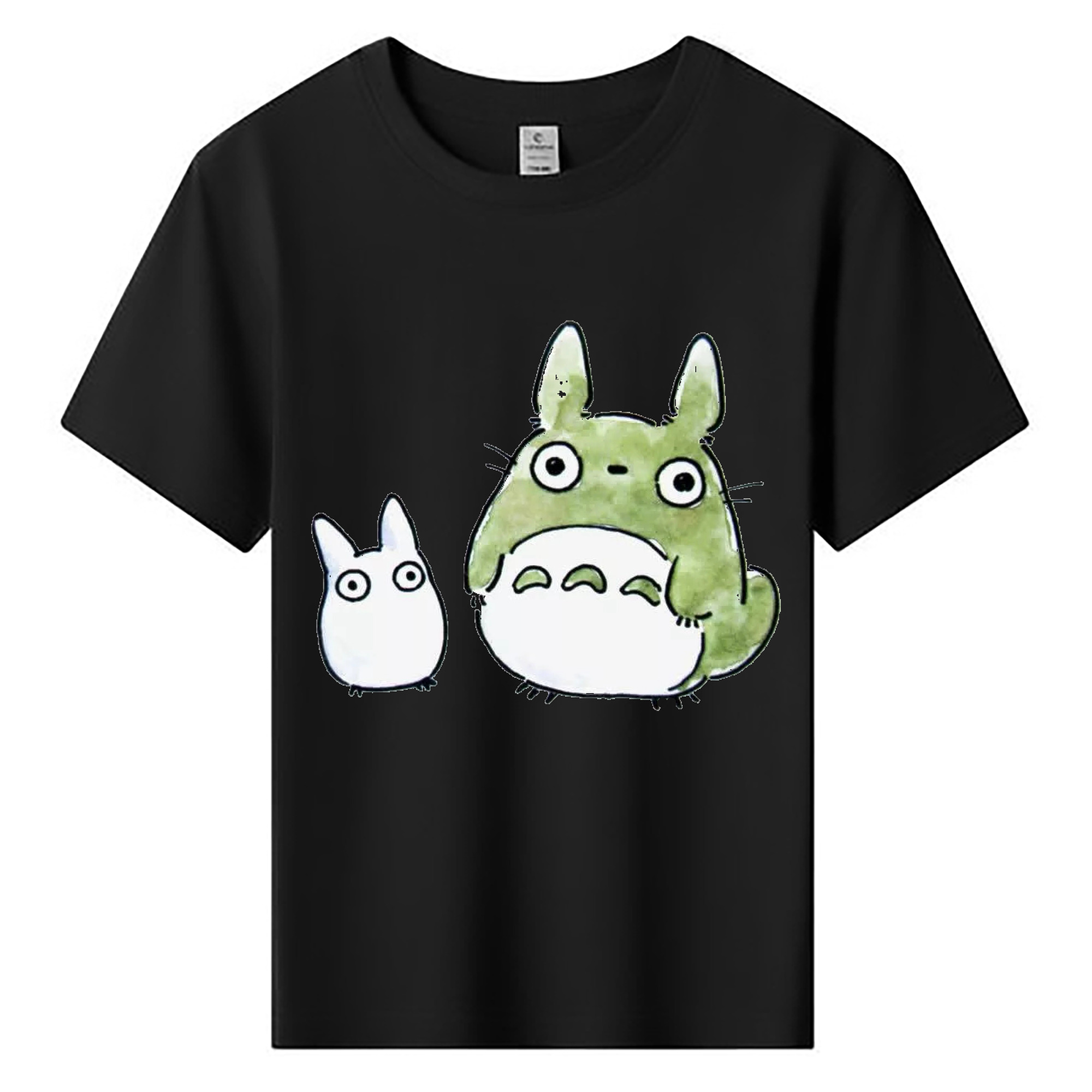 （画像用） となりのトトロ 草壁メイ 草壁サツキ My Neighbor Totoro Satsuki Kusakabe Mei Kusakabe 綿100％キッズTシャツ（フロントプリント）