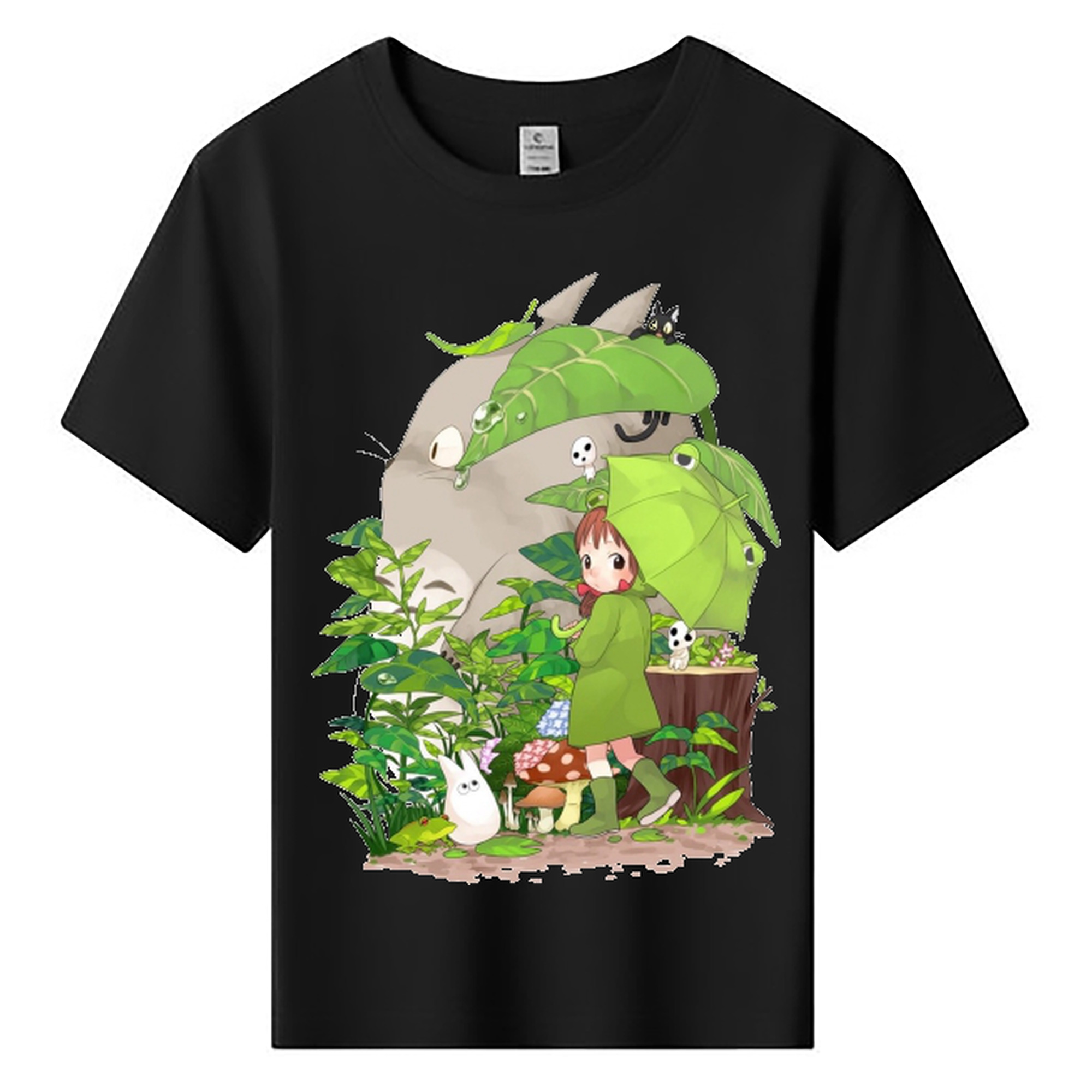 （画像用） となりのトトロ 草壁メイ 草壁サツキ My Neighbor Totoro Satsuki Kusakabe Mei Kusakabe 綿100％キッズTシャツ（フロントプリント）