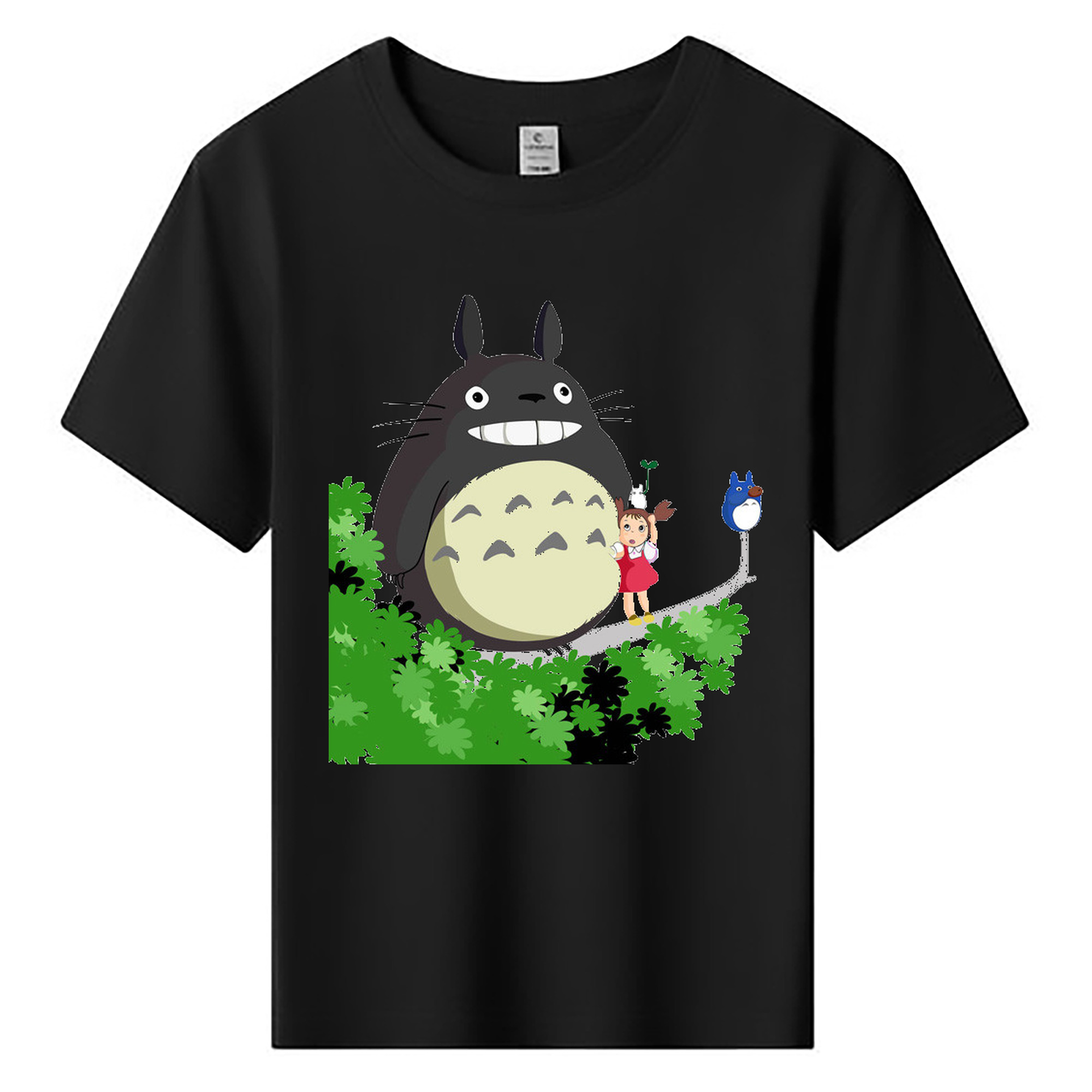 （画像用） となりのトトロ 草壁メイ 草壁サツキ My Neighbor Totoro Satsuki Kusakabe Mei Kusakabe 綿100％キッズTシャツ（フロントプリント）
