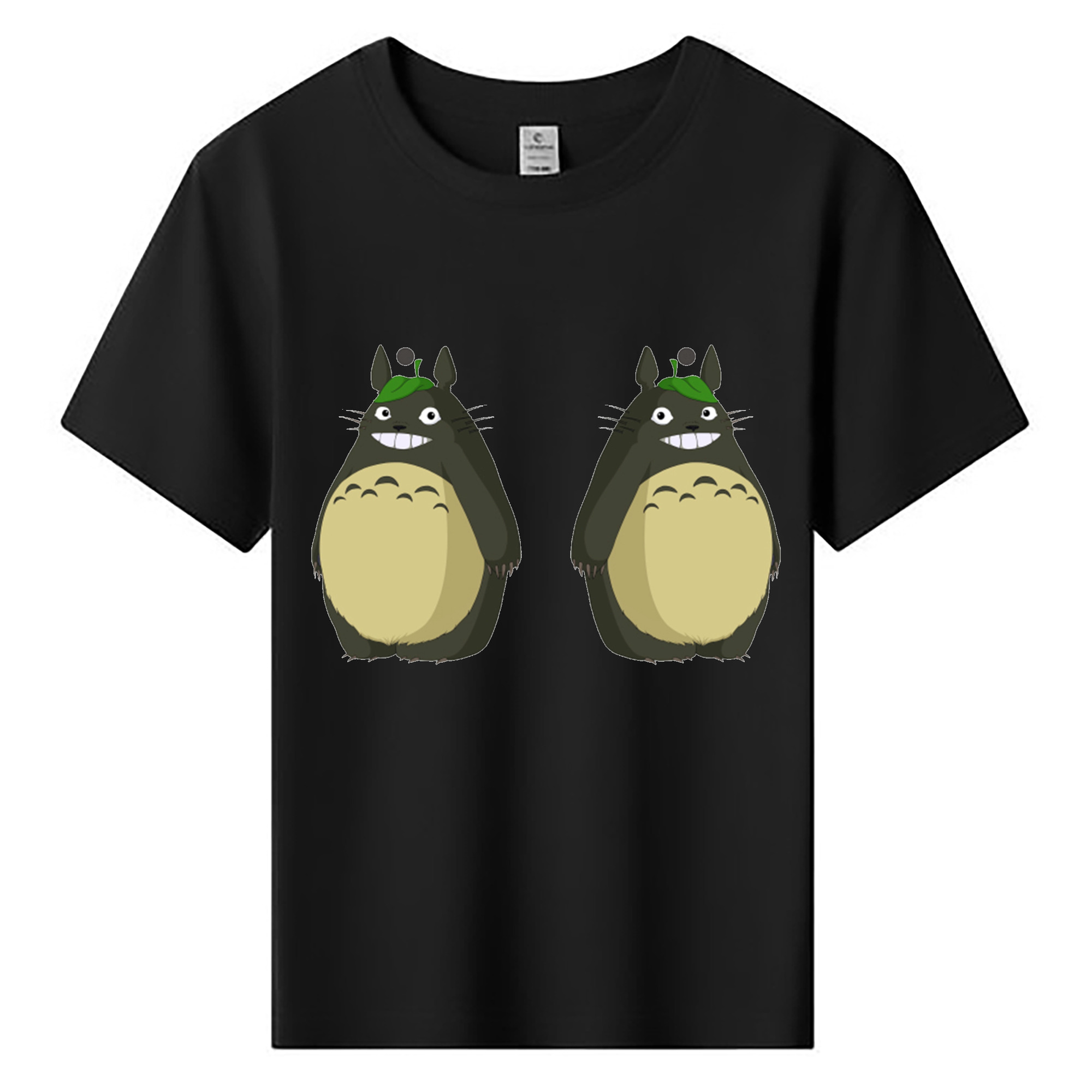 （画像用） となりのトトロ 草壁メイ 草壁サツキ My Neighbor Totoro Satsuki Kusakabe Mei Kusakabe 綿100％キッズTシャツ（フロントプリント）