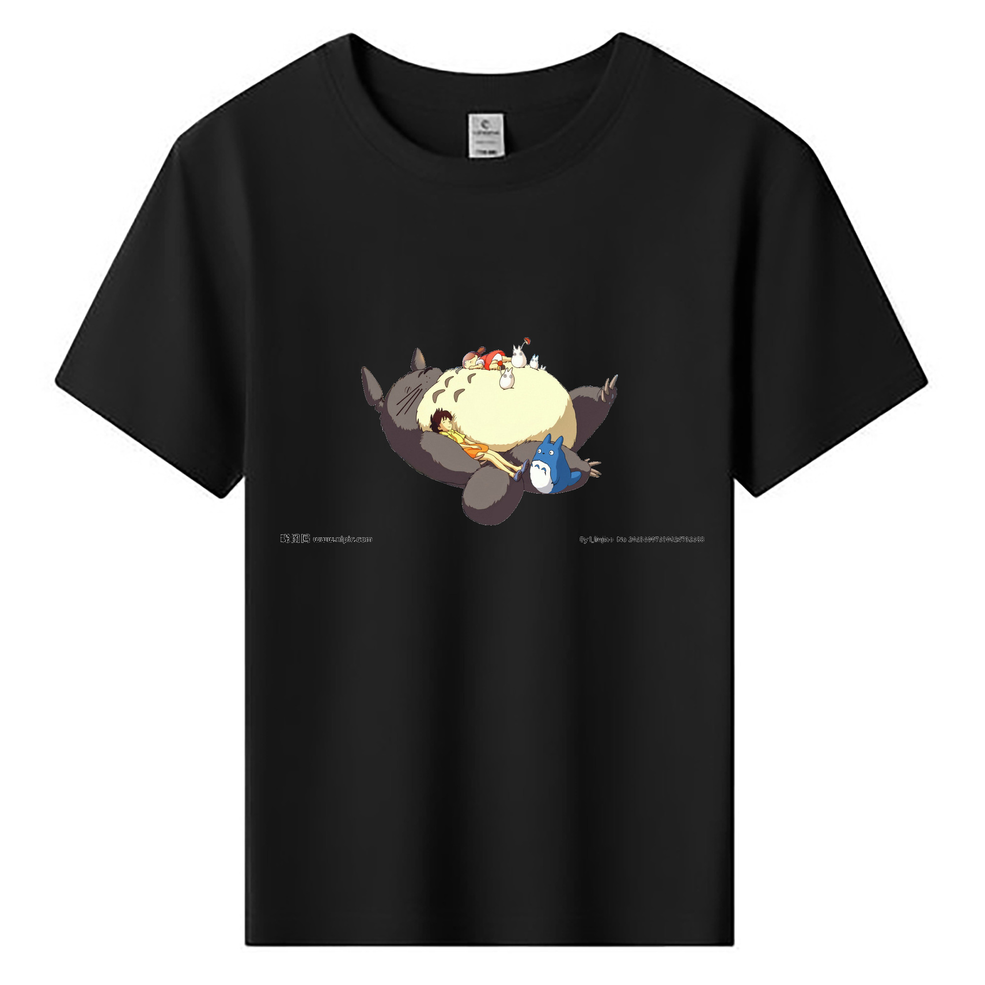 （画像用） となりのトトロ 草壁メイ 草壁サツキ My Neighbor Totoro Satsuki Kusakabe Mei Kusakabe 綿100％キッズTシャツ（フロントプリント）