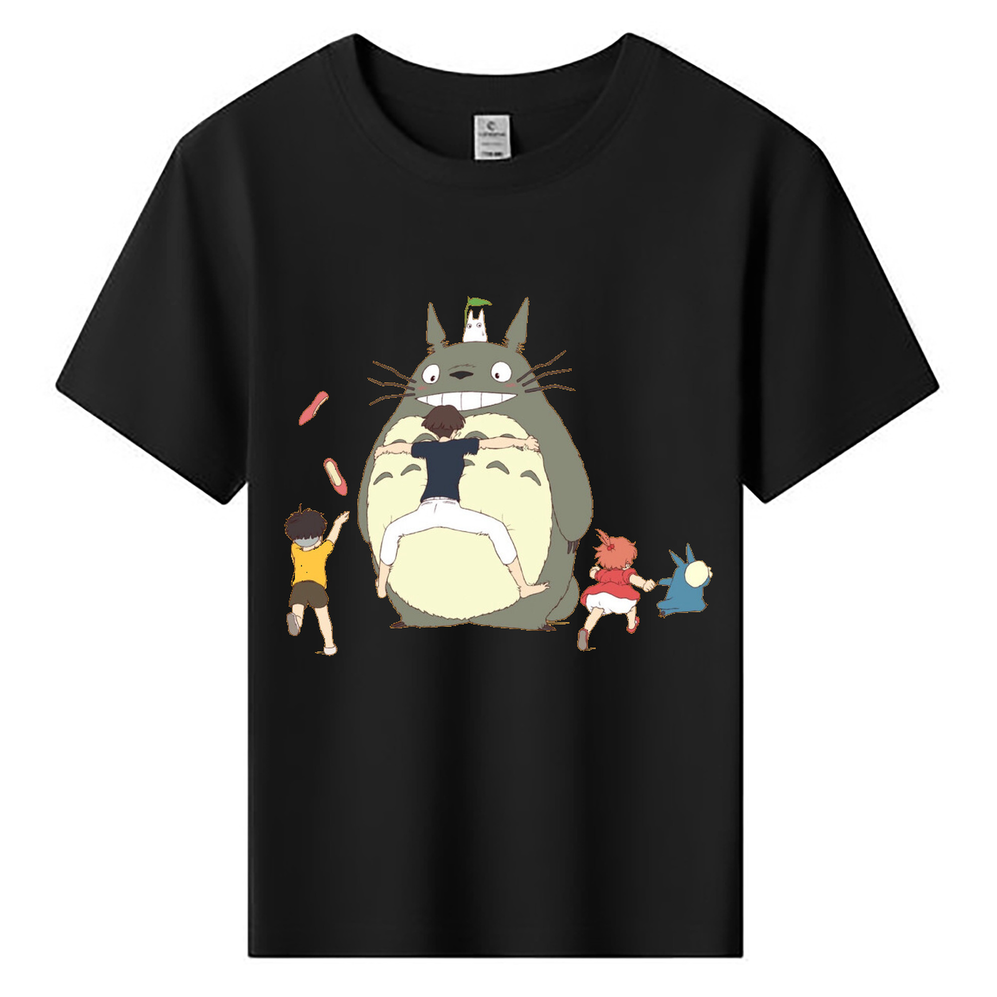 （画像用） となりのトトロ 草壁メイ 草壁サツキ My Neighbor Totoro Satsuki Kusakabe Mei Kusakabe 綿100％キッズTシャツ（フロントプリント）