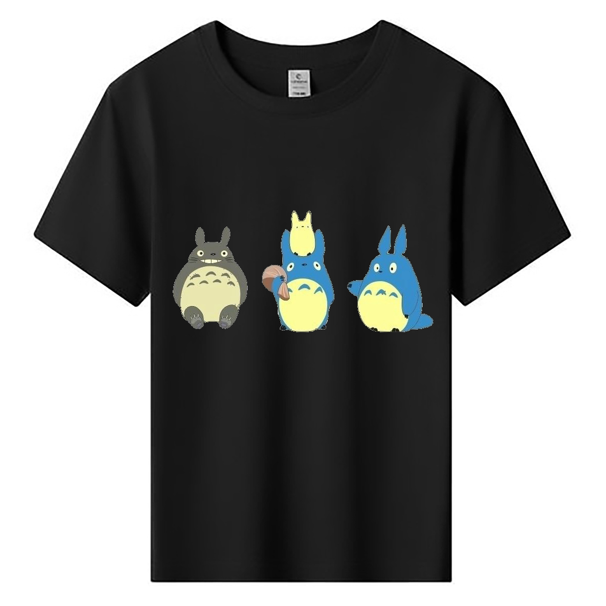 （画像用） となりのトトロ 草壁メイ 草壁サツキ My Neighbor Totoro Satsuki Kusakabe Mei Kusakabe 綿100％キッズTシャツ（フロントプリント）