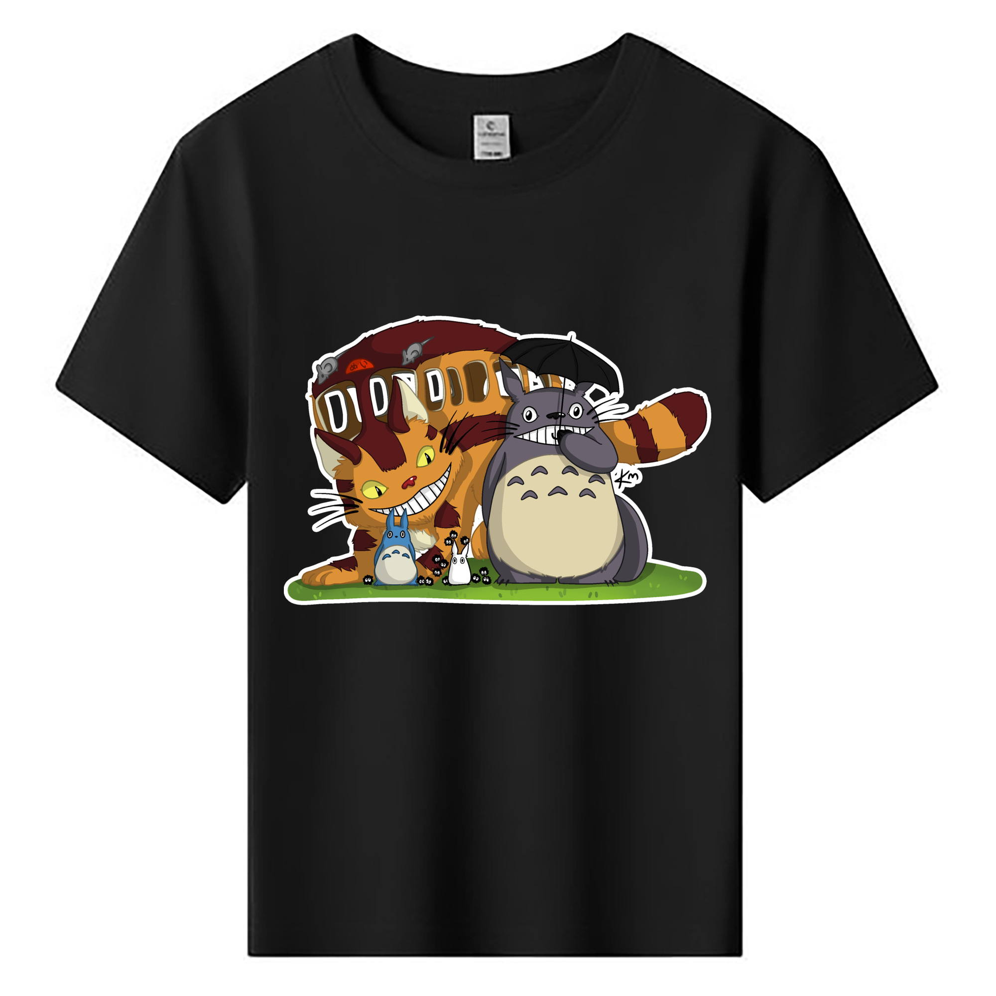 （画像用） となりのトトロ 草壁メイ 草壁サツキ My Neighbor Totoro Satsuki Kusakabe Mei Kusakabe 綿100％キッズTシャツ（フロントプリント）
