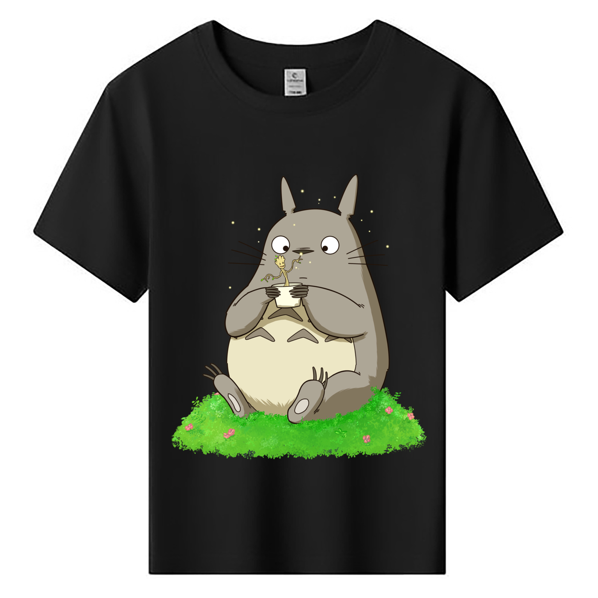（画像用） となりのトトロ 草壁メイ 草壁サツキ My Neighbor Totoro Satsuki Kusakabe Mei Kusakabe 綿100％キッズTシャツ（フロントプリント）