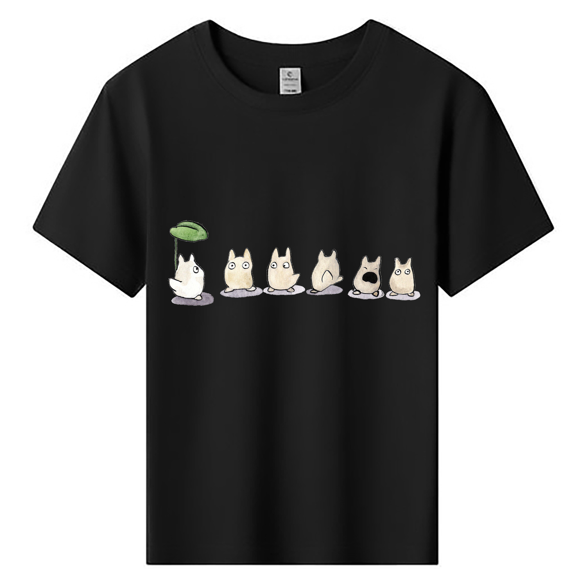 （画像用） となりのトトロ 草壁メイ 草壁サツキ My Neighbor Totoro Satsuki Kusakabe Mei Kusakabe 綿100％キッズTシャツ（フロントプリント）