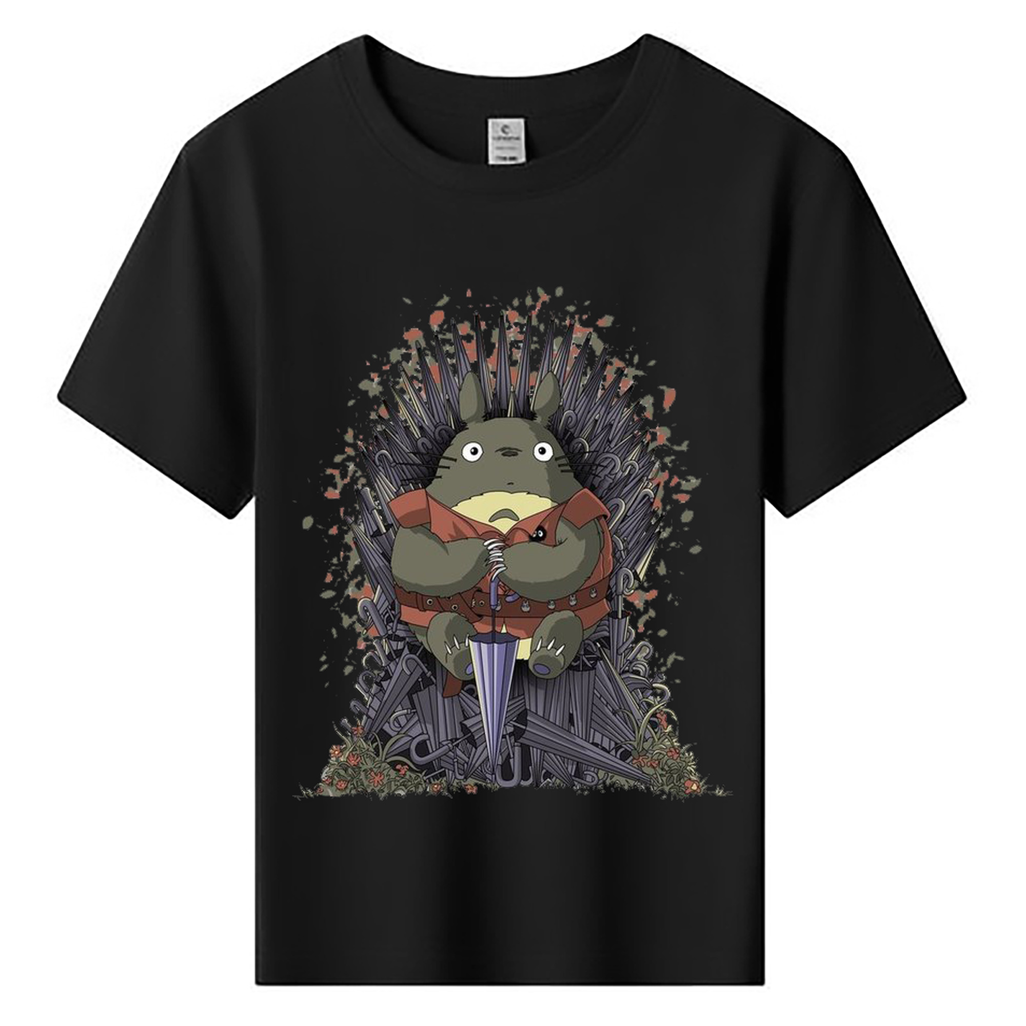 （画像用） となりのトトロ 草壁メイ 草壁サツキ My Neighbor Totoro Satsuki Kusakabe Mei Kusakabe 綿100％キッズTシャツ（フロントプリント）