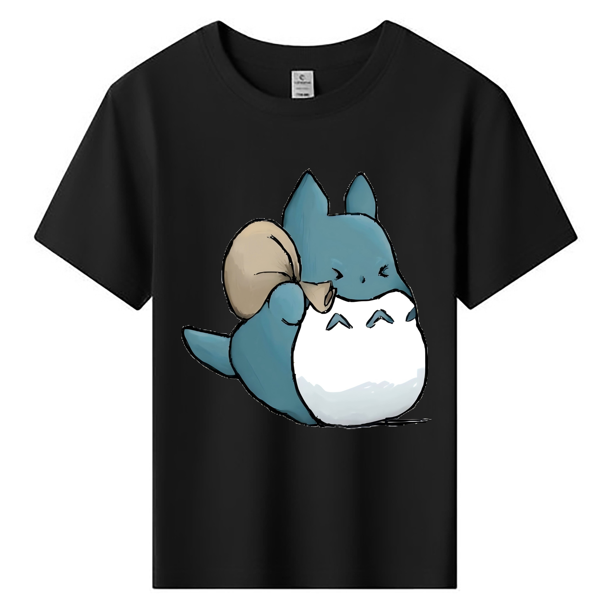 （画像用） となりのトトロ 草壁メイ 草壁サツキ My Neighbor Totoro Satsuki Kusakabe Mei Kusakabe 綿100％キッズTシャツ（フロントプリント）