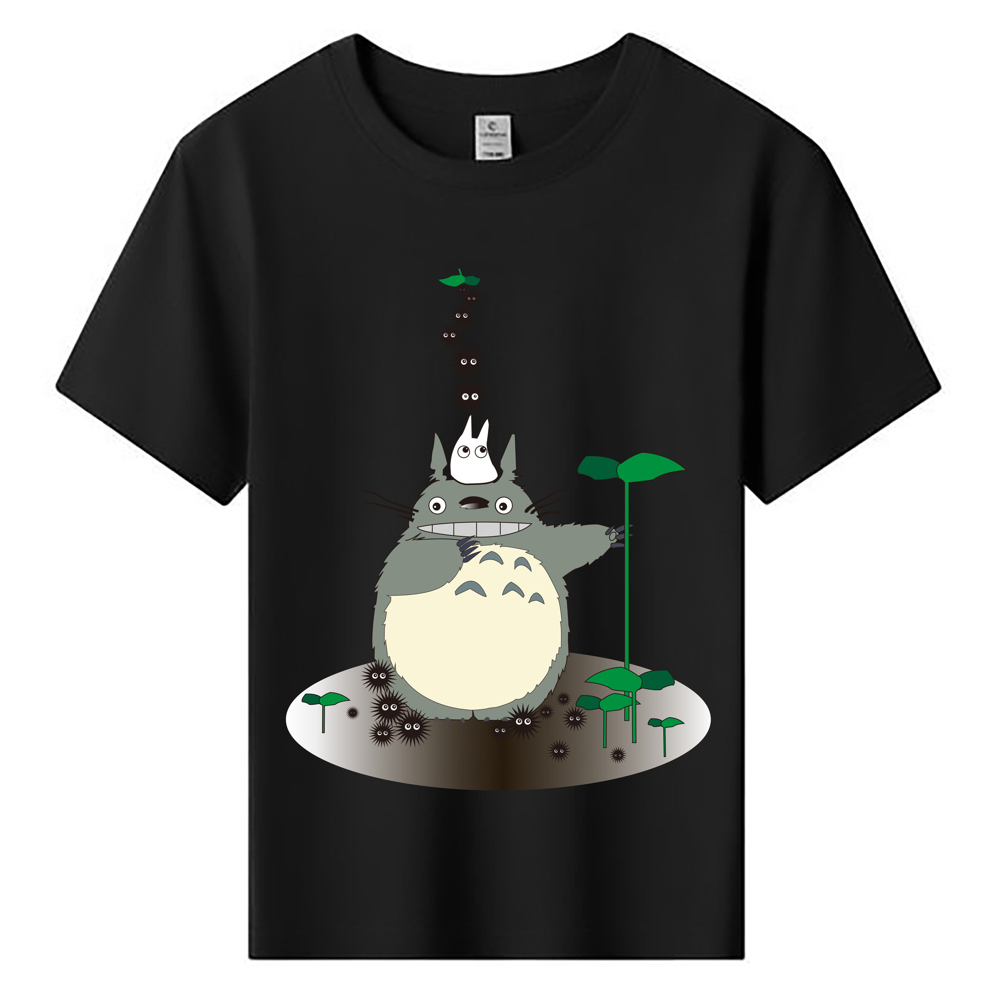 （画像用） となりのトトロ 草壁メイ 草壁サツキ My Neighbor Totoro Satsuki Kusakabe Mei Kusakabe 綿100％キッズTシャツ（フロントプリント）