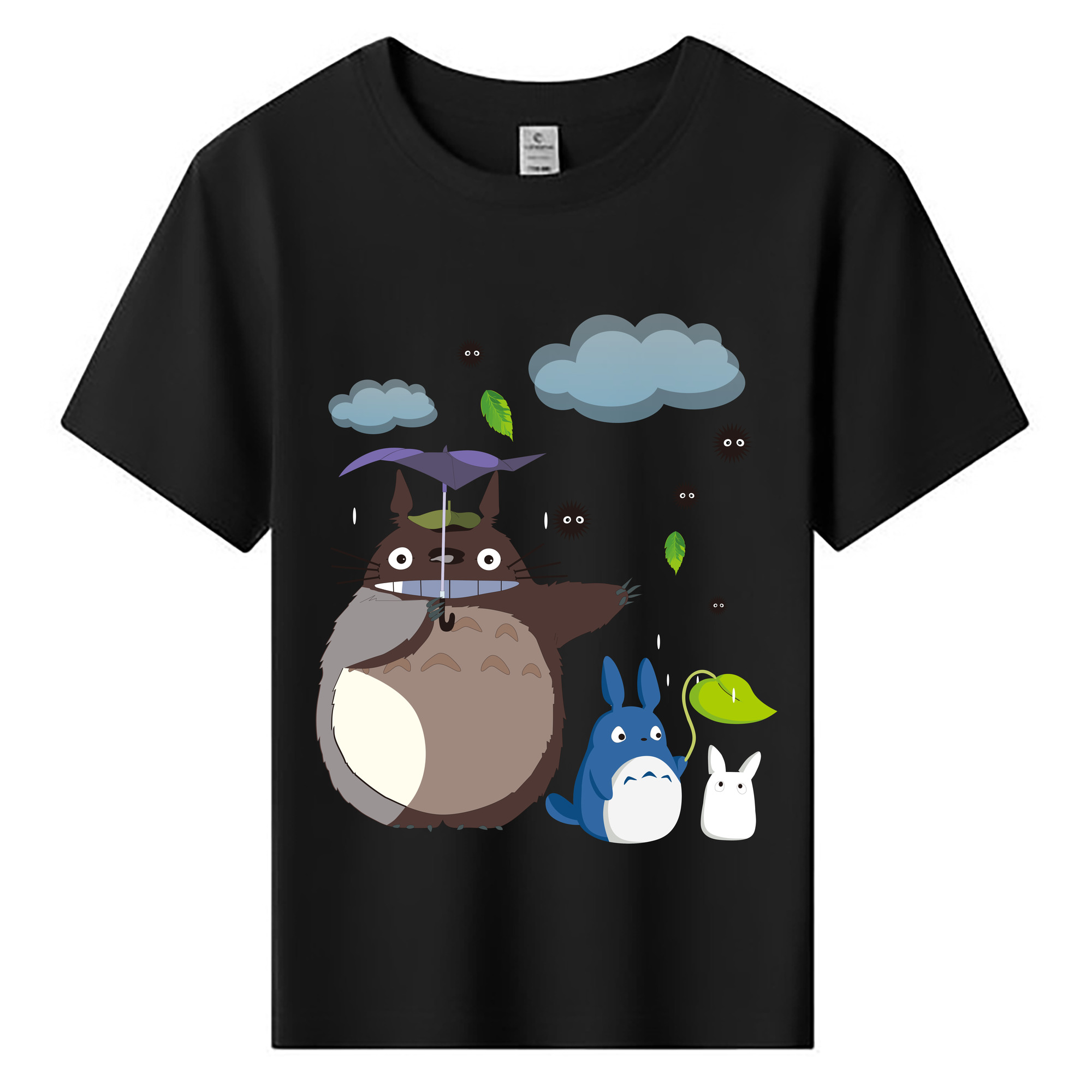 （画像用） となりのトトロ 草壁メイ 草壁サツキ My Neighbor Totoro Satsuki Kusakabe Mei Kusakabe 綿100％キッズTシャツ（フロントプリント）