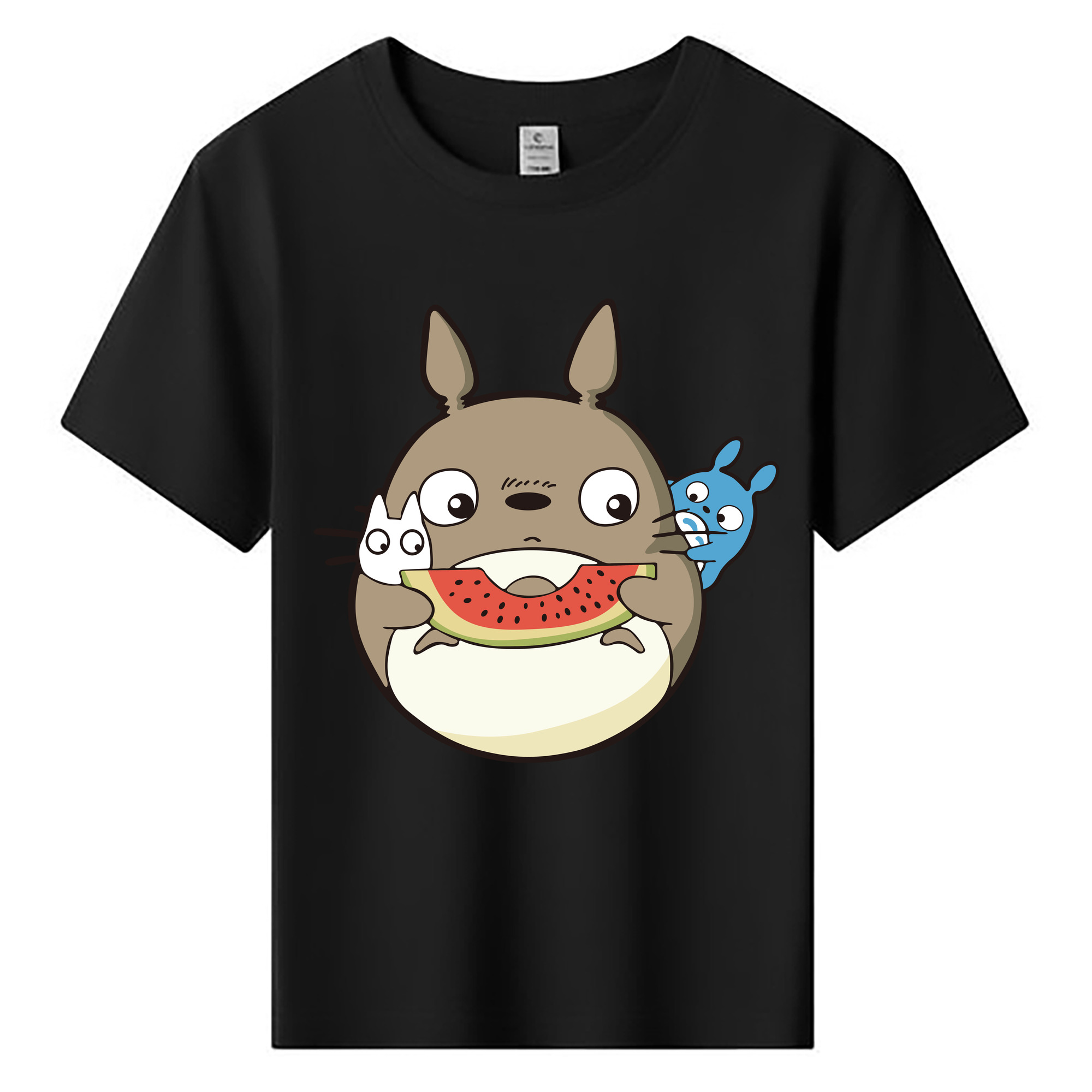 （画像用） となりのトトロ 草壁メイ 草壁サツキ My Neighbor Totoro Satsuki Kusakabe Mei Kusakabe 綿100％キッズTシャツ（フロントプリント）