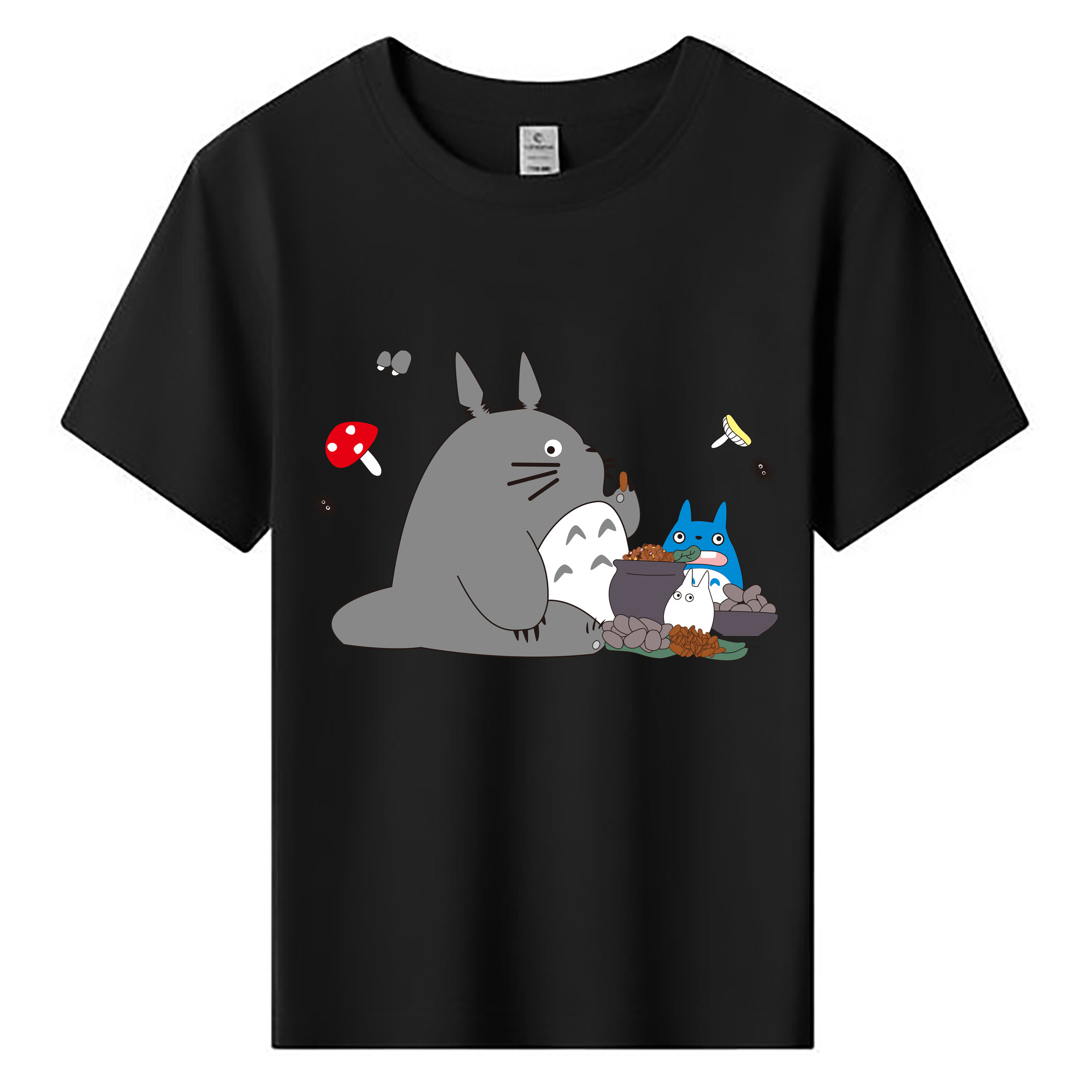 （画像用） となりのトトロ 草壁メイ 草壁サツキ My Neighbor Totoro Satsuki Kusakabe Mei Kusakabe 綿100％キッズTシャツ（フロントプリント）
