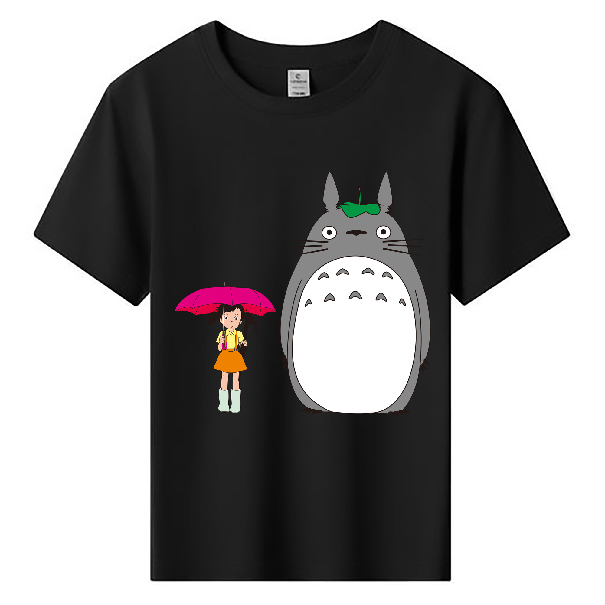 （画像用） となりのトトロ 草壁メイ 草壁サツキ My Neighbor Totoro Satsuki Kusakabe Mei Kusakabe 綿100％キッズTシャツ（フロントプリント）