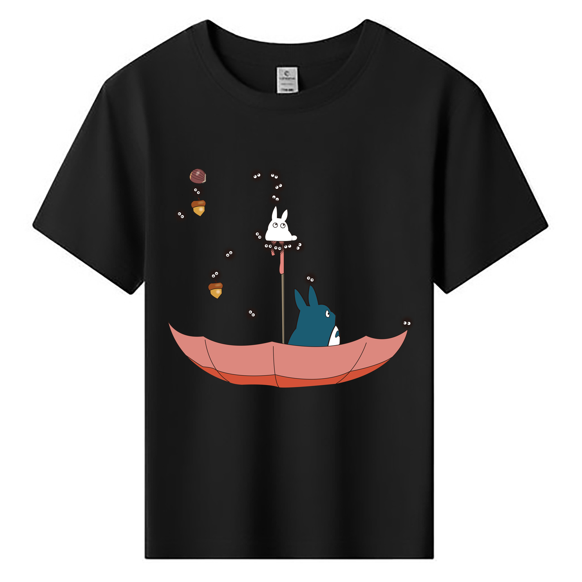 （画像用） となりのトトロ 草壁メイ 草壁サツキ My Neighbor Totoro Satsuki Kusakabe Mei Kusakabe 綿100％キッズTシャツ（フロントプリント）
