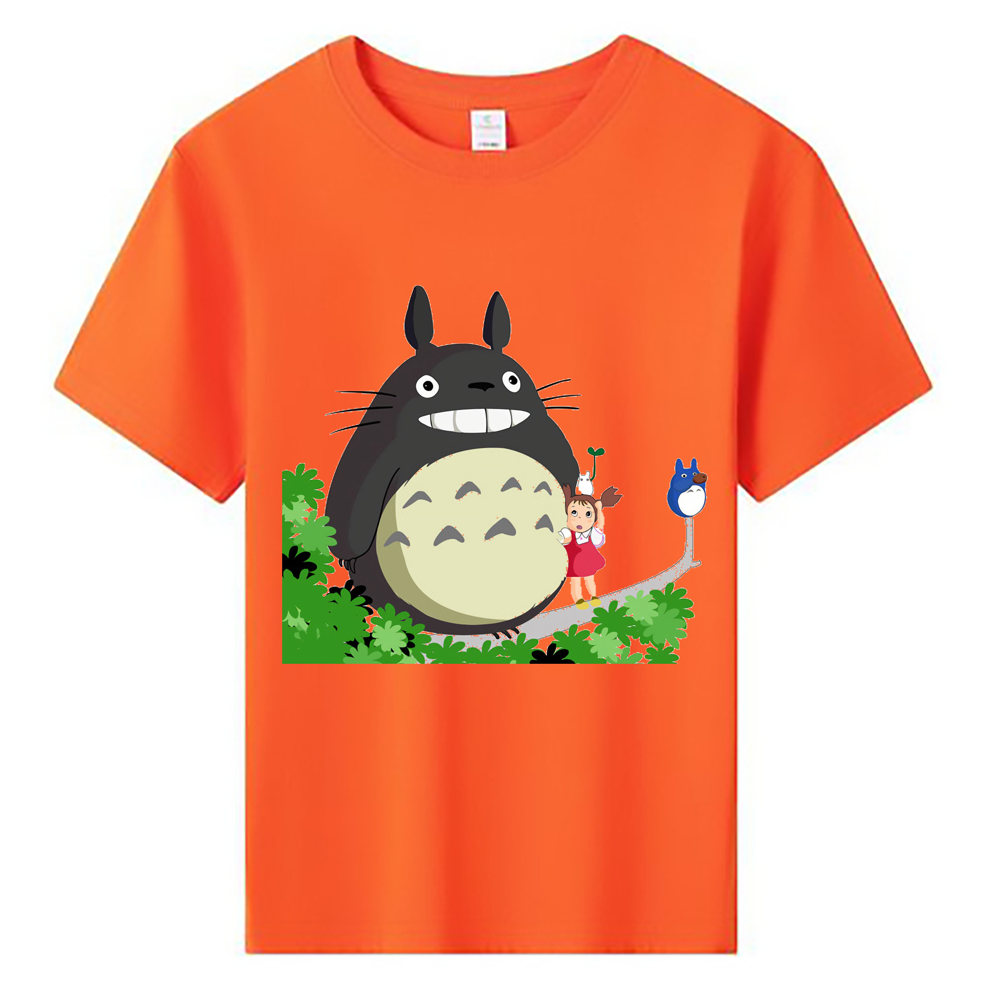 （画像用） となりのトトロ 草壁メイ 草壁サツキ My Neighbor Totoro Satsuki Kusakabe Mei Kusakabe 綿100％キッズTシャツ（フロントプリント）