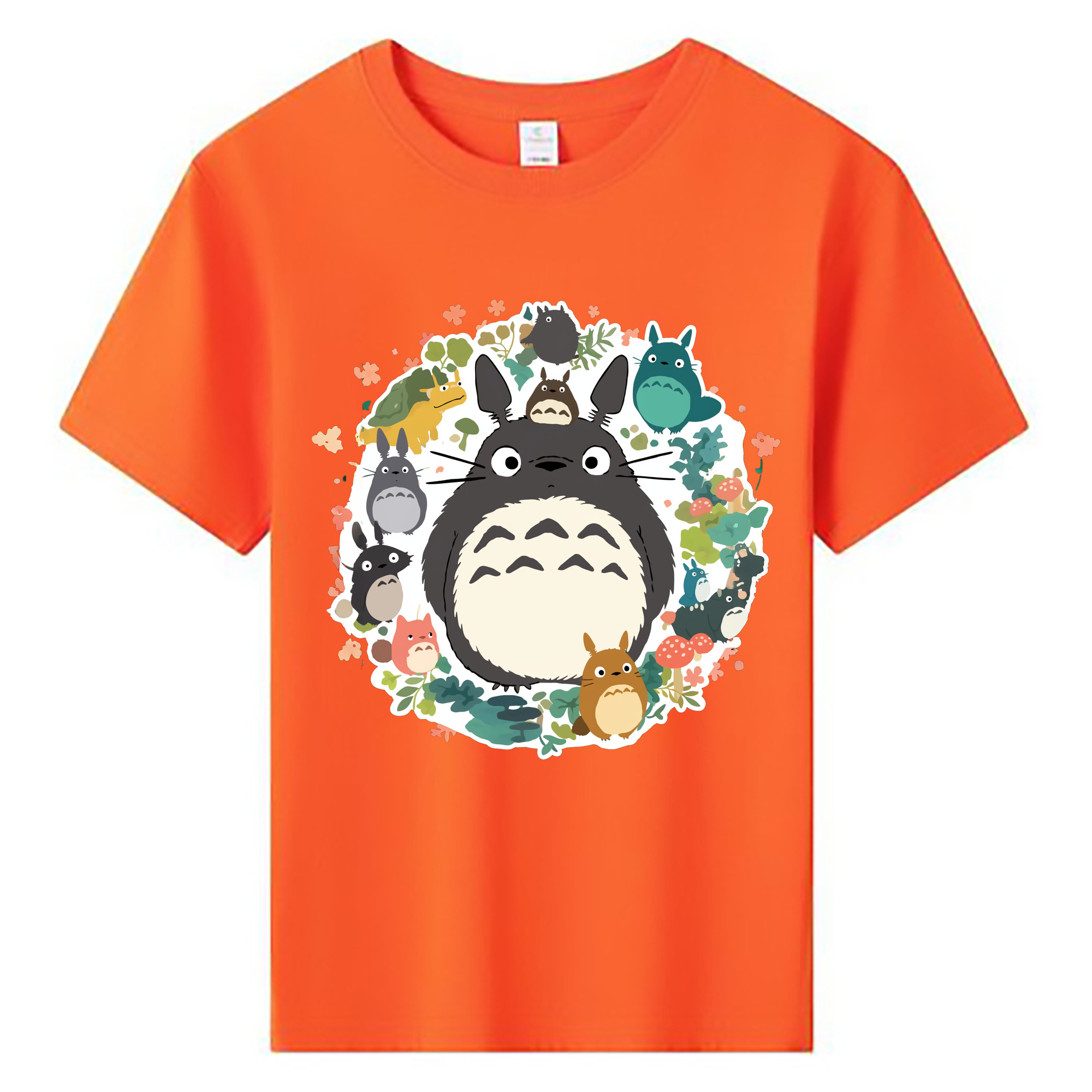 （画像用） となりのトトロ 草壁メイ 草壁サツキ My Neighbor Totoro Satsuki Kusakabe Mei Kusakabe 綿100％キッズTシャツ（フロントプリント）