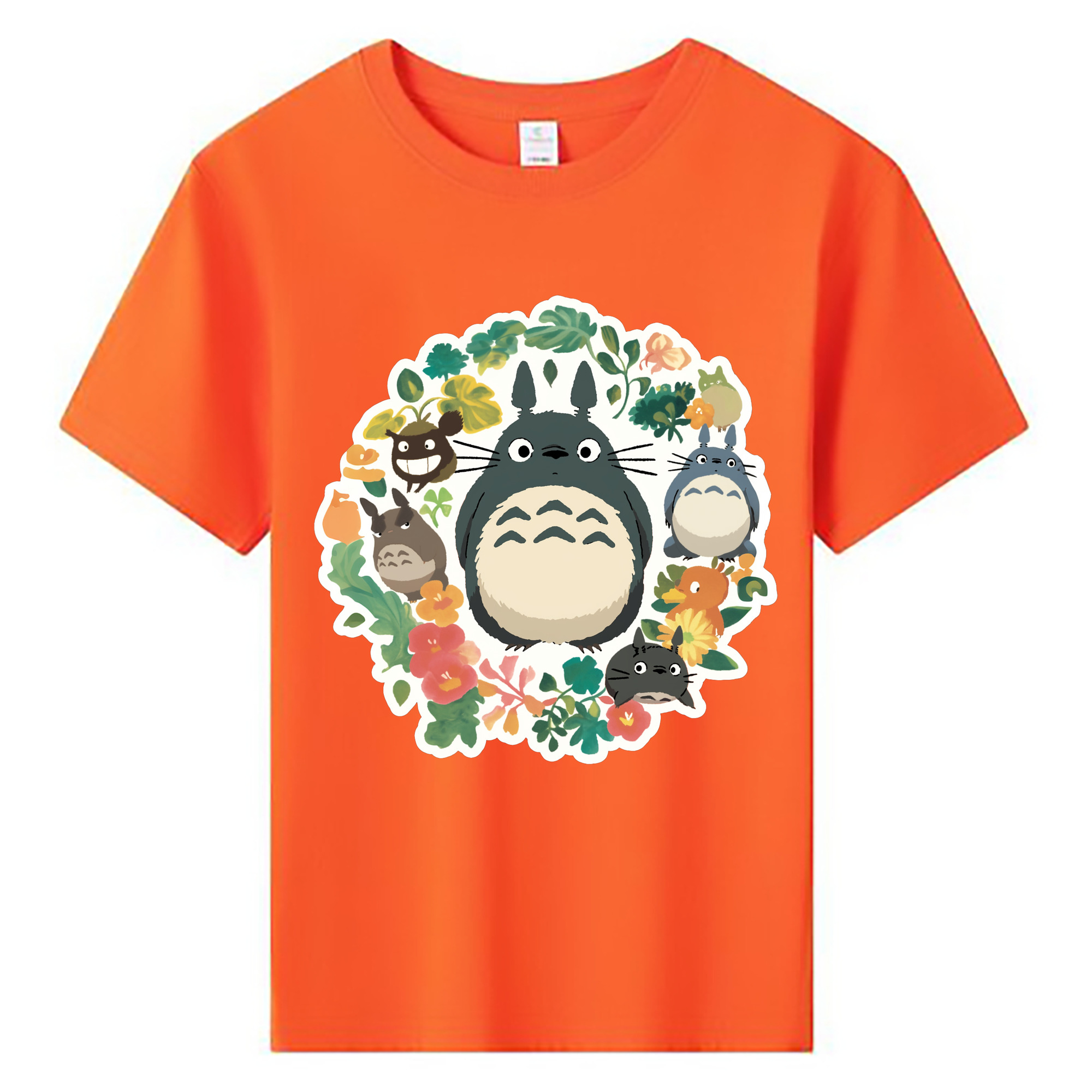 （画像用） となりのトトロ 草壁メイ 草壁サツキ My Neighbor Totoro Satsuki Kusakabe Mei Kusakabe 綿100％キッズTシャツ（フロントプリント）