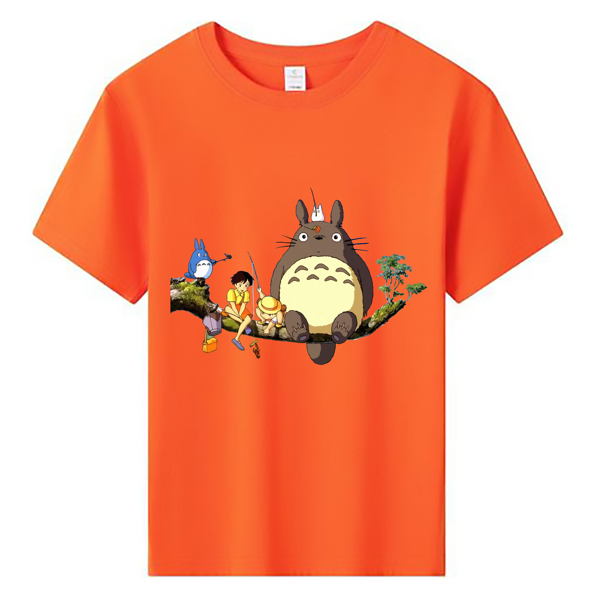 （画像用） となりのトトロ 草壁メイ 草壁サツキ My Neighbor Totoro Satsuki Kusakabe Mei Kusakabe 綿100％キッズTシャツ（フロントプリント）