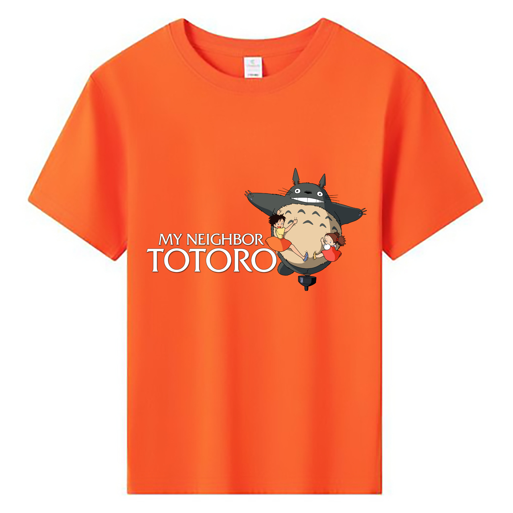 （画像用） となりのトトロ 草壁メイ 草壁サツキ My Neighbor Totoro Satsuki Kusakabe Mei Kusakabe 綿100％キッズTシャツ（フロントプリント）