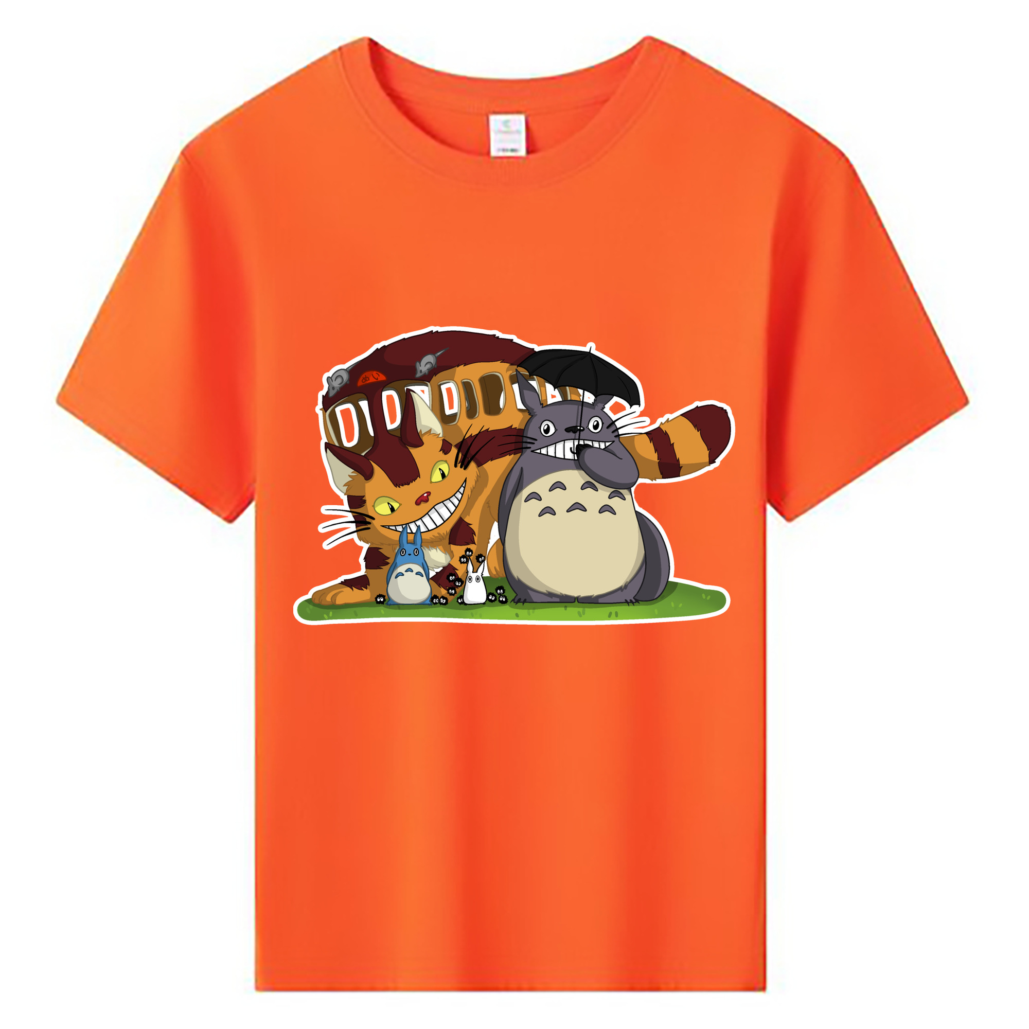 （画像用） となりのトトロ 草壁メイ 草壁サツキ My Neighbor Totoro Satsuki Kusakabe Mei Kusakabe 綿100％キッズTシャツ（フロントプリント）