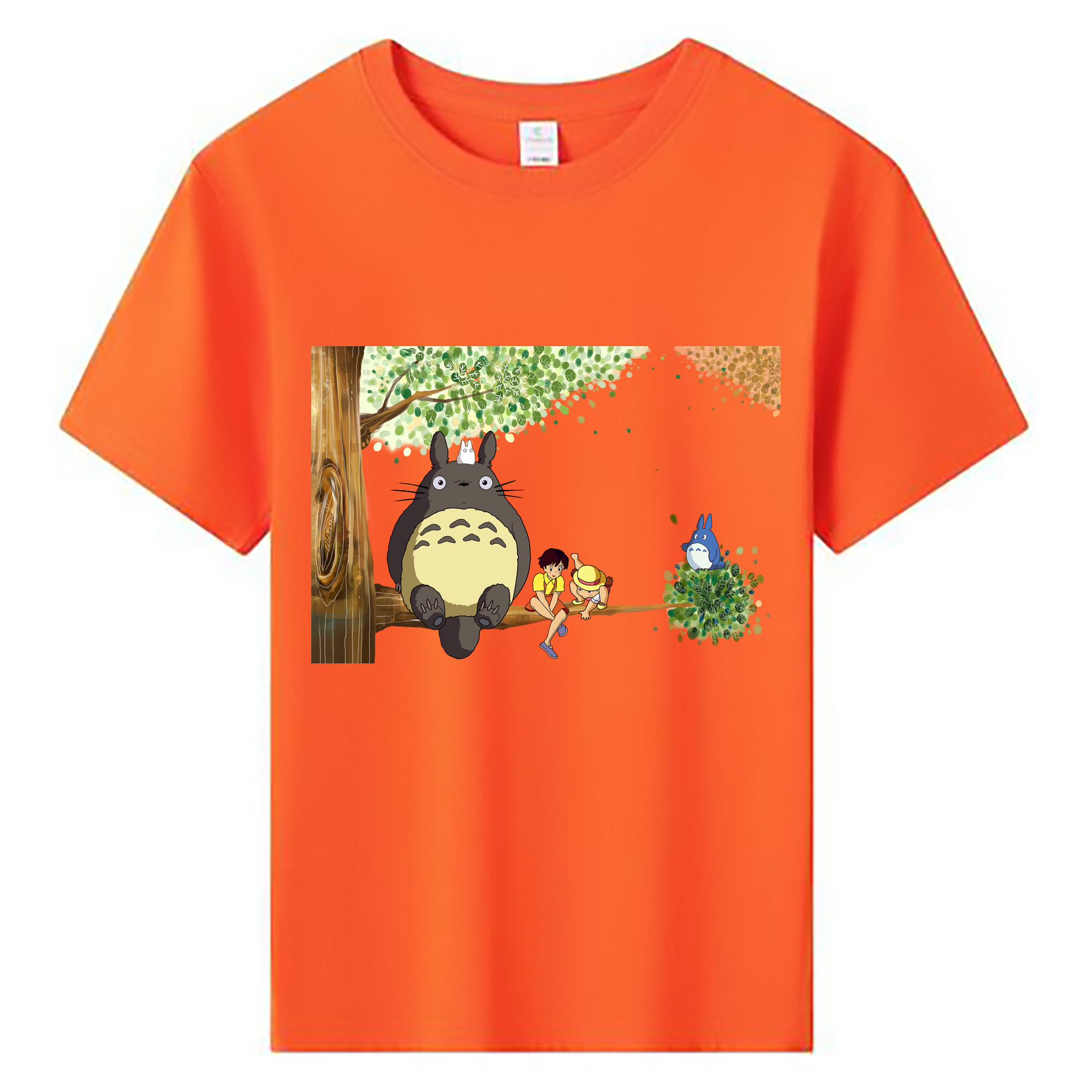 （画像用） となりのトトロ 草壁メイ 草壁サツキ My Neighbor Totoro Satsuki Kusakabe Mei Kusakabe 綿100％キッズTシャツ（フロントプリント）