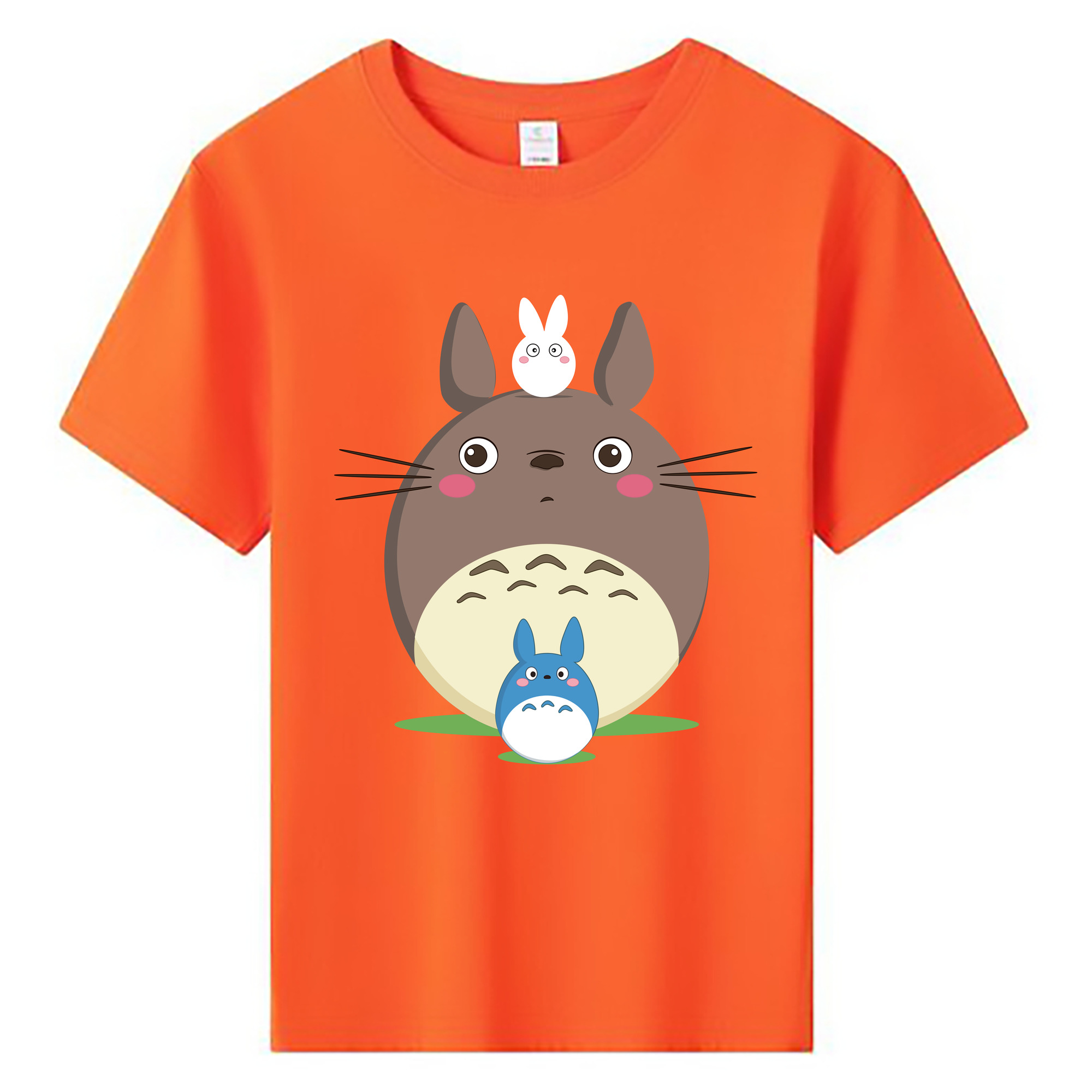 （画像用） となりのトトロ 草壁メイ 草壁サツキ My Neighbor Totoro Satsuki Kusakabe Mei Kusakabe 綿100％キッズTシャツ（フロントプリント）