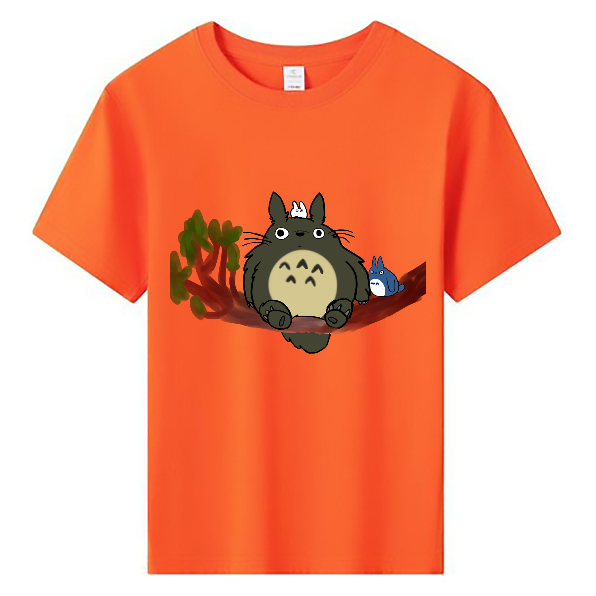 （画像用） となりのトトロ 草壁メイ 草壁サツキ My Neighbor Totoro Satsuki Kusakabe Mei Kusakabe 綿100％キッズTシャツ（フロントプリント）