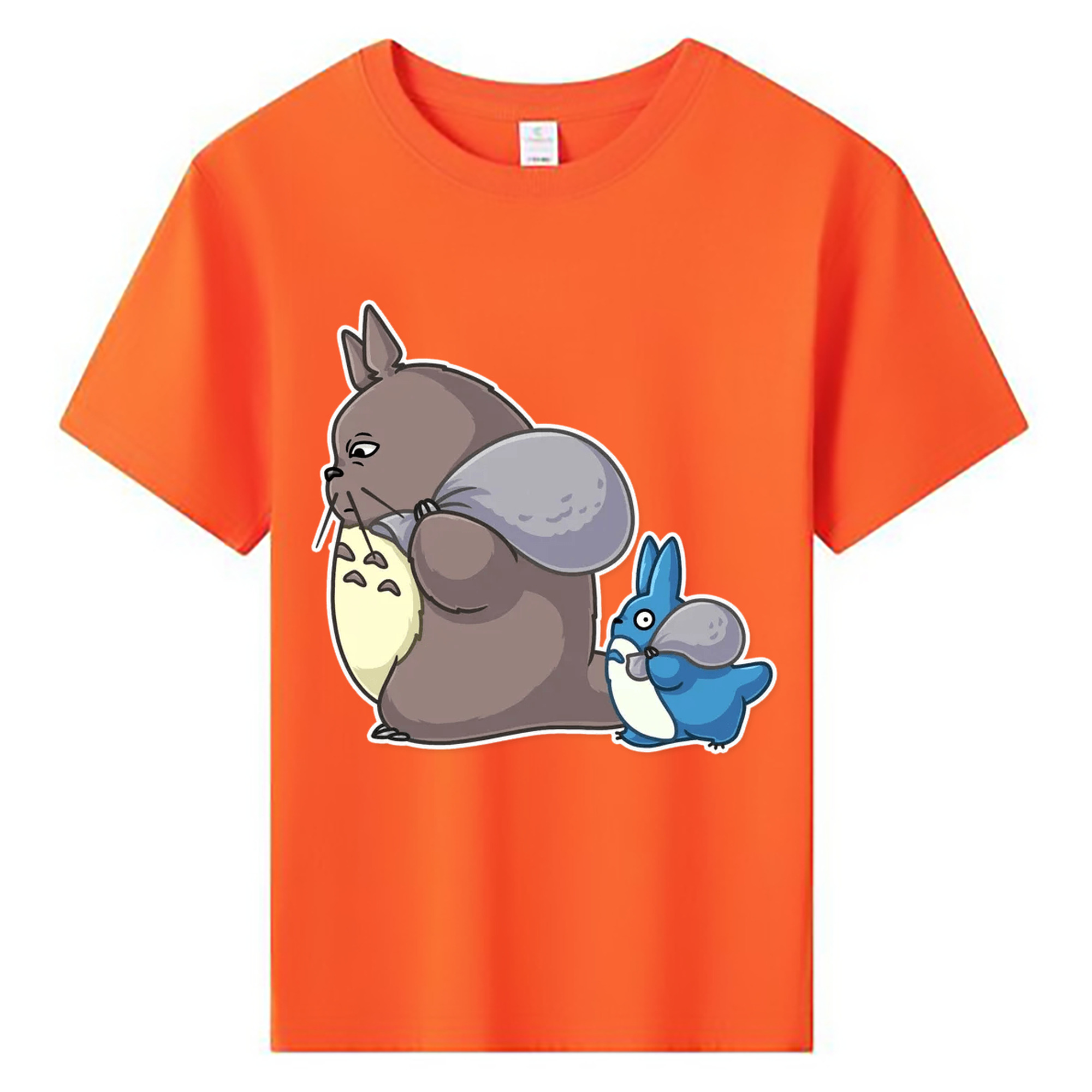 （画像用） となりのトトロ 草壁メイ 草壁サツキ My Neighbor Totoro Satsuki Kusakabe Mei Kusakabe 綿100％キッズTシャツ（フロントプリント）