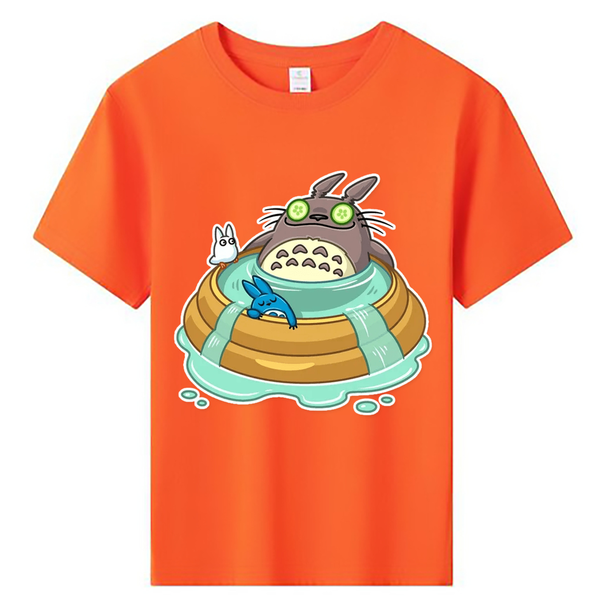 （画像用） となりのトトロ 草壁メイ 草壁サツキ My Neighbor Totoro Satsuki Kusakabe Mei Kusakabe 綿100％キッズTシャツ（フロントプリント）
