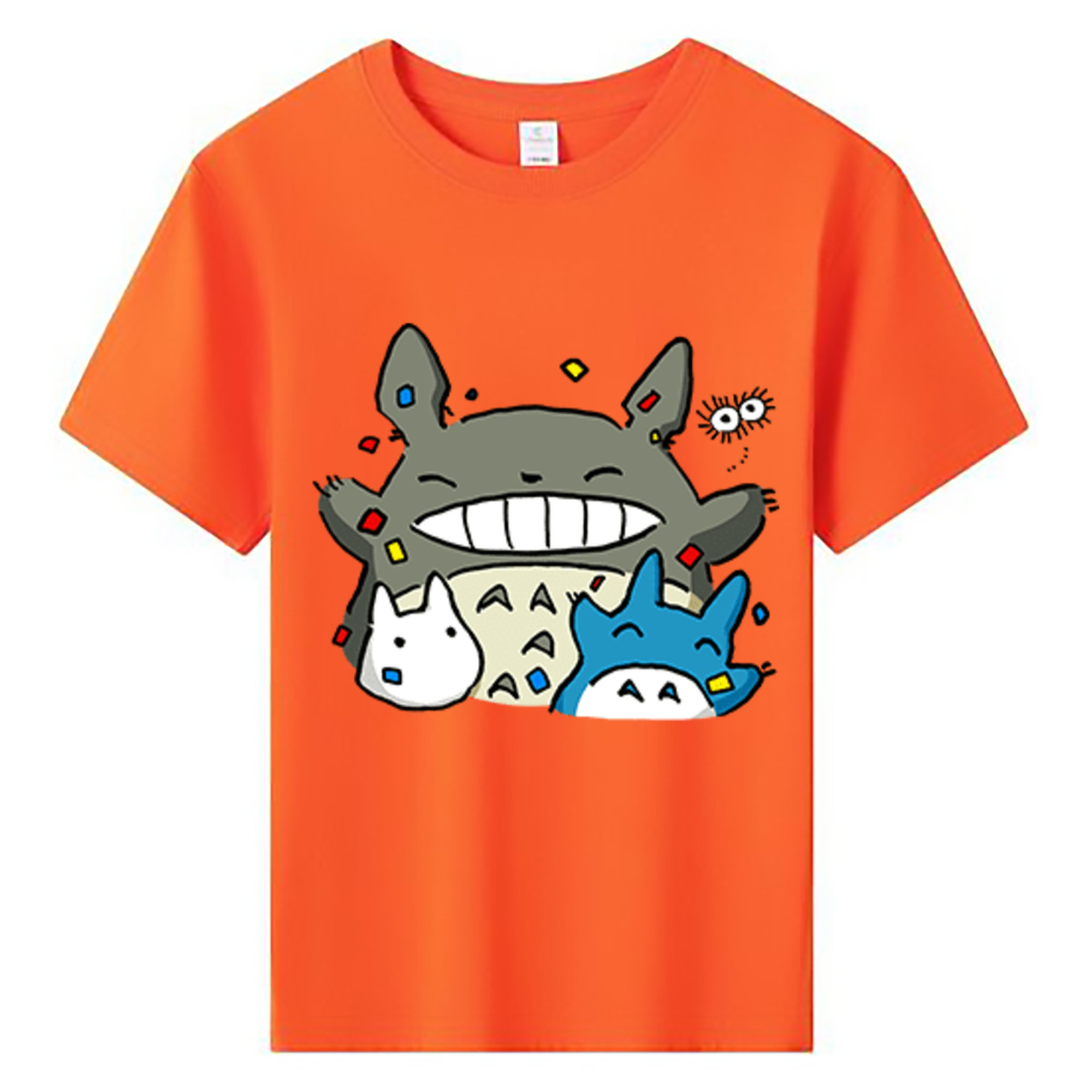 （画像用） となりのトトロ 草壁メイ 草壁サツキ My Neighbor Totoro Satsuki Kusakabe Mei Kusakabe 綿100％キッズTシャツ（フロントプリント）