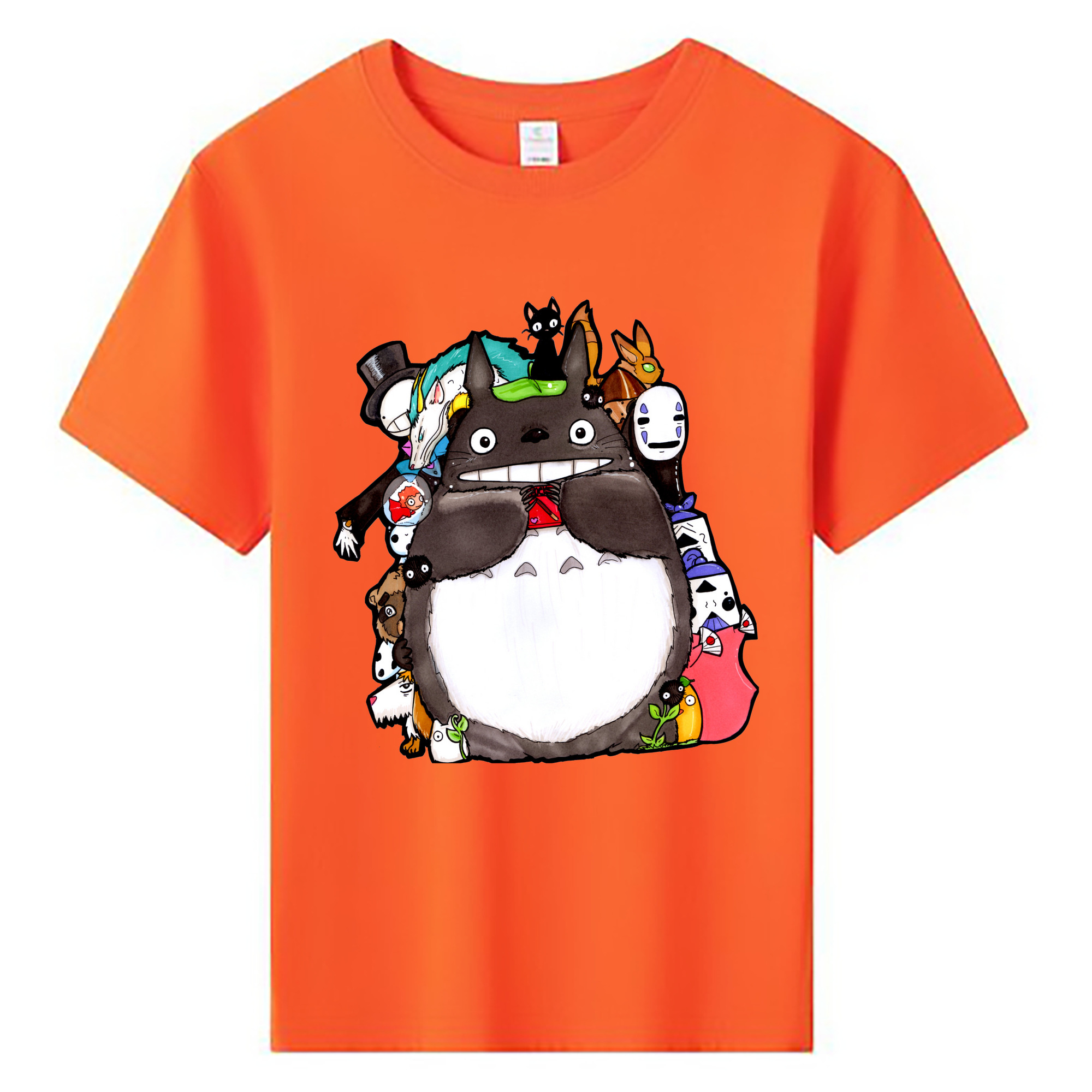 （画像用） となりのトトロ 草壁メイ 草壁サツキ My Neighbor Totoro Satsuki Kusakabe Mei Kusakabe 綿100％キッズTシャツ（フロントプリント）
