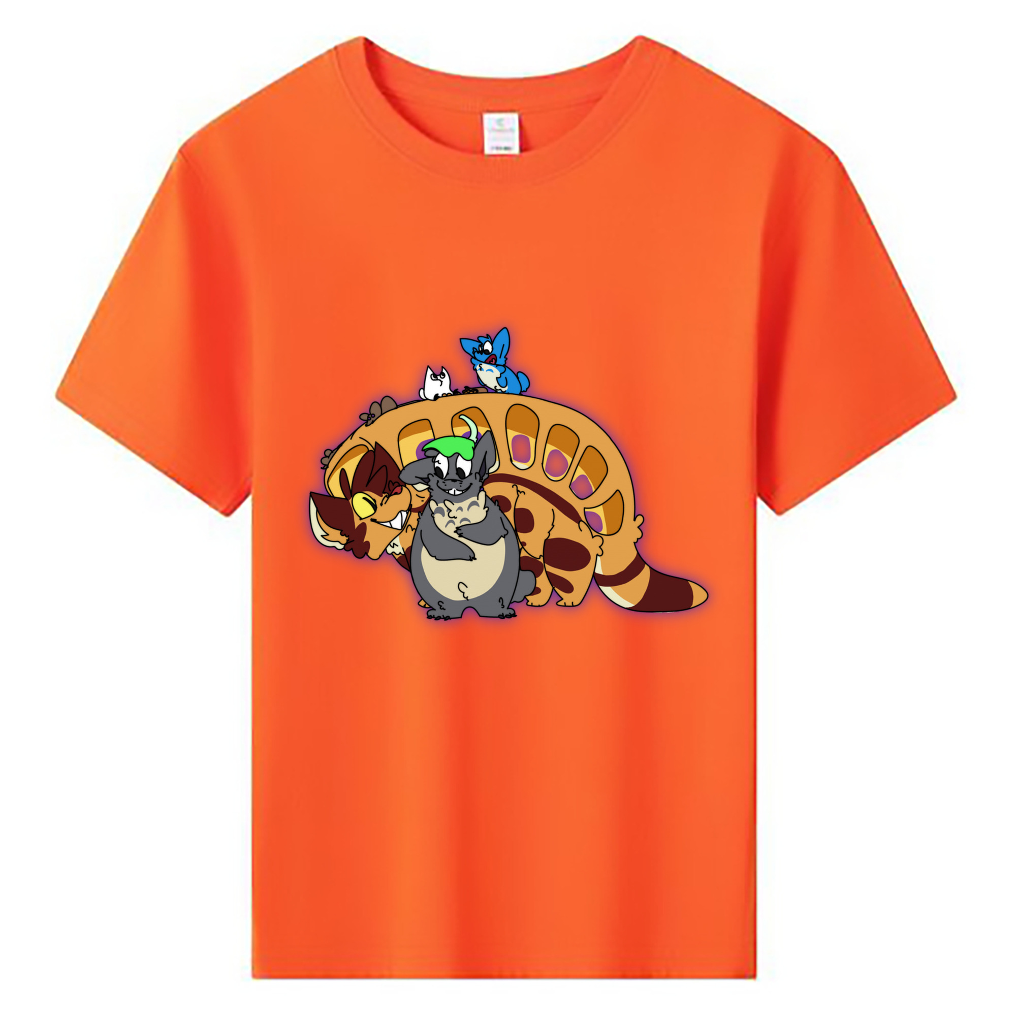 （画像用） となりのトトロ 草壁メイ 草壁サツキ My Neighbor Totoro Satsuki Kusakabe Mei Kusakabe 綿100％キッズTシャツ（フロントプリント）