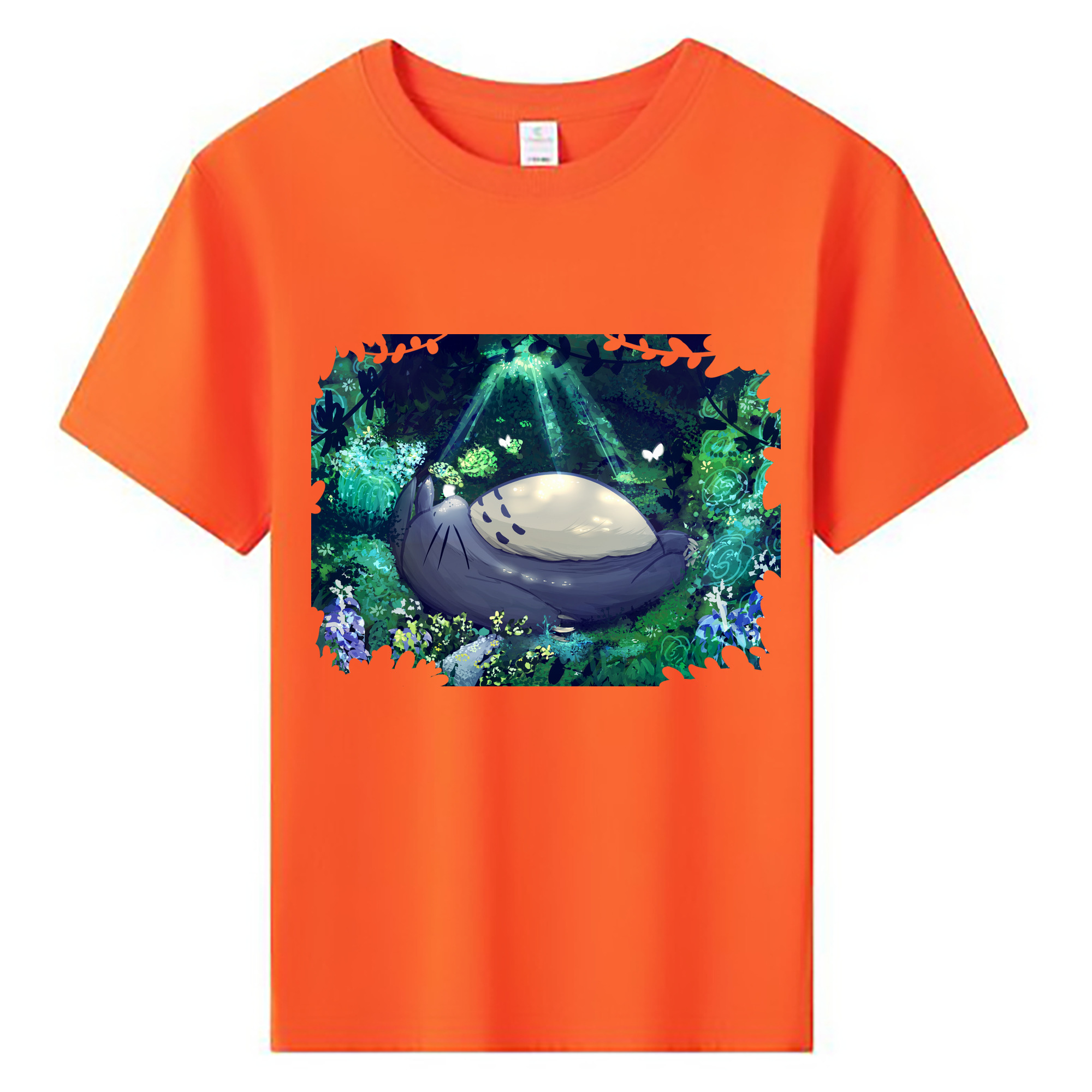 （画像用） となりのトトロ 草壁メイ 草壁サツキ My Neighbor Totoro Satsuki Kusakabe Mei Kusakabe 綿100％キッズTシャツ（フロントプリント）