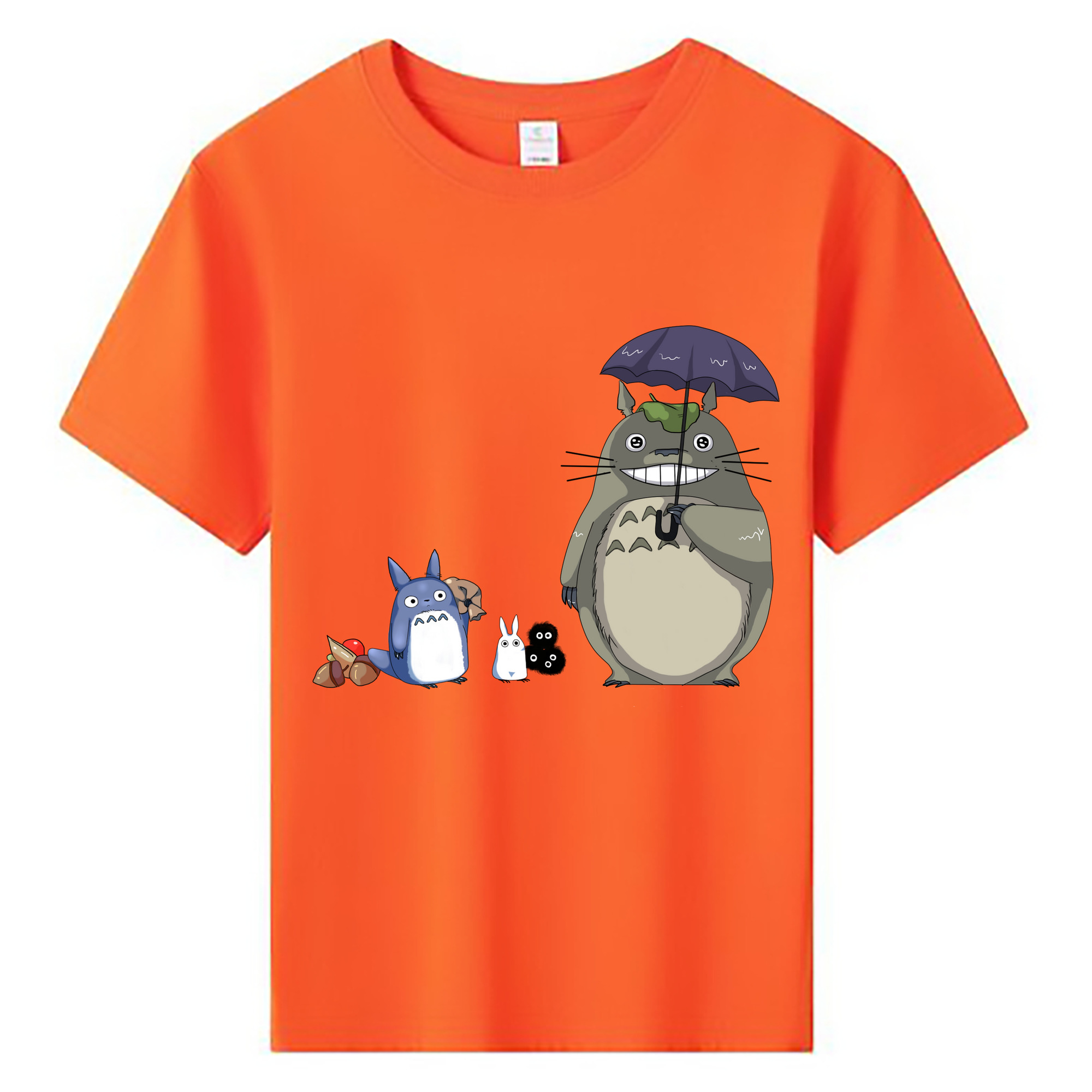 （画像用） となりのトトロ 草壁メイ 草壁サツキ My Neighbor Totoro Satsuki Kusakabe Mei Kusakabe 綿100％キッズTシャツ（フロントプリント）