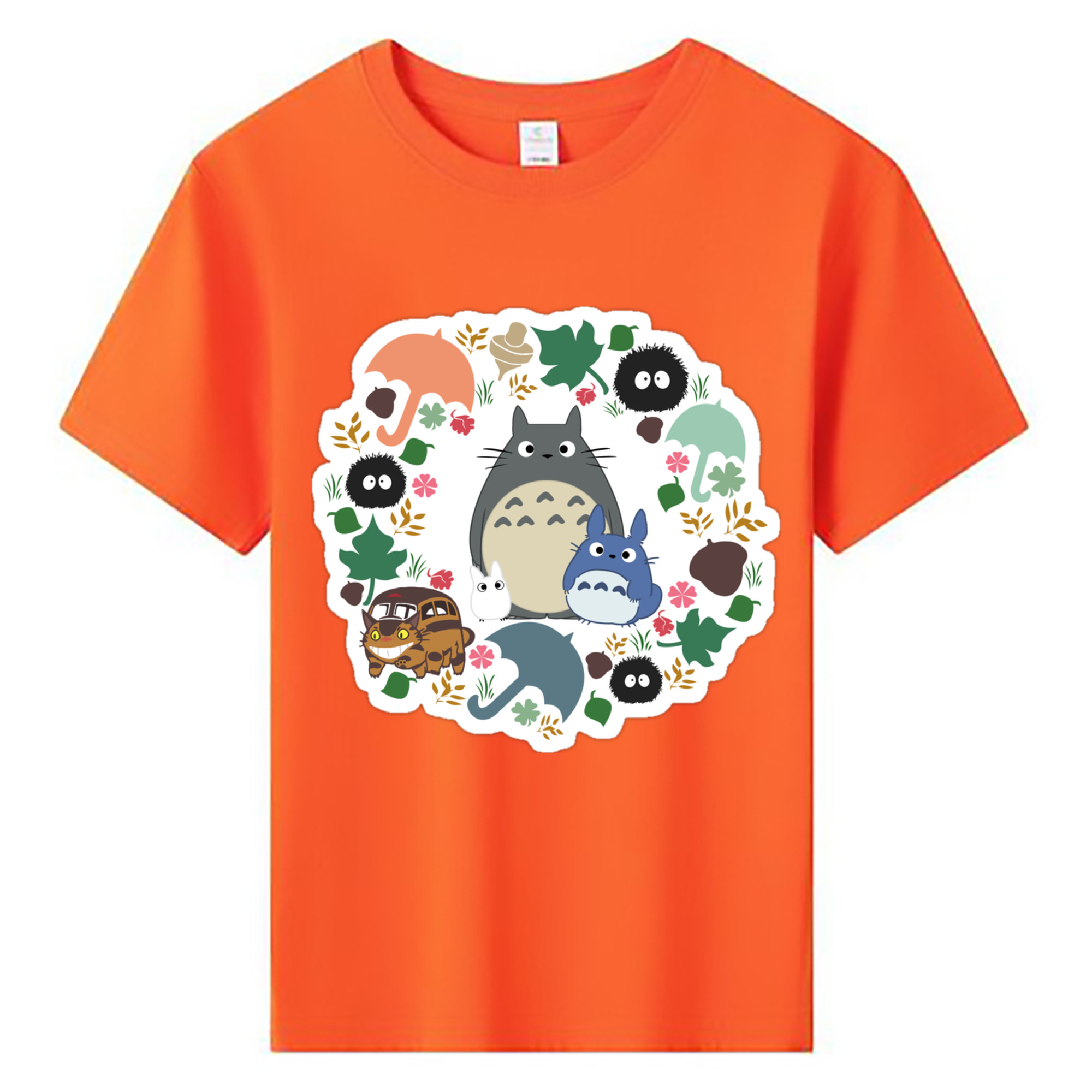 （画像用） となりのトトロ 草壁メイ 草壁サツキ My Neighbor Totoro Satsuki Kusakabe Mei Kusakabe 綿100％キッズTシャツ（フロントプリント）