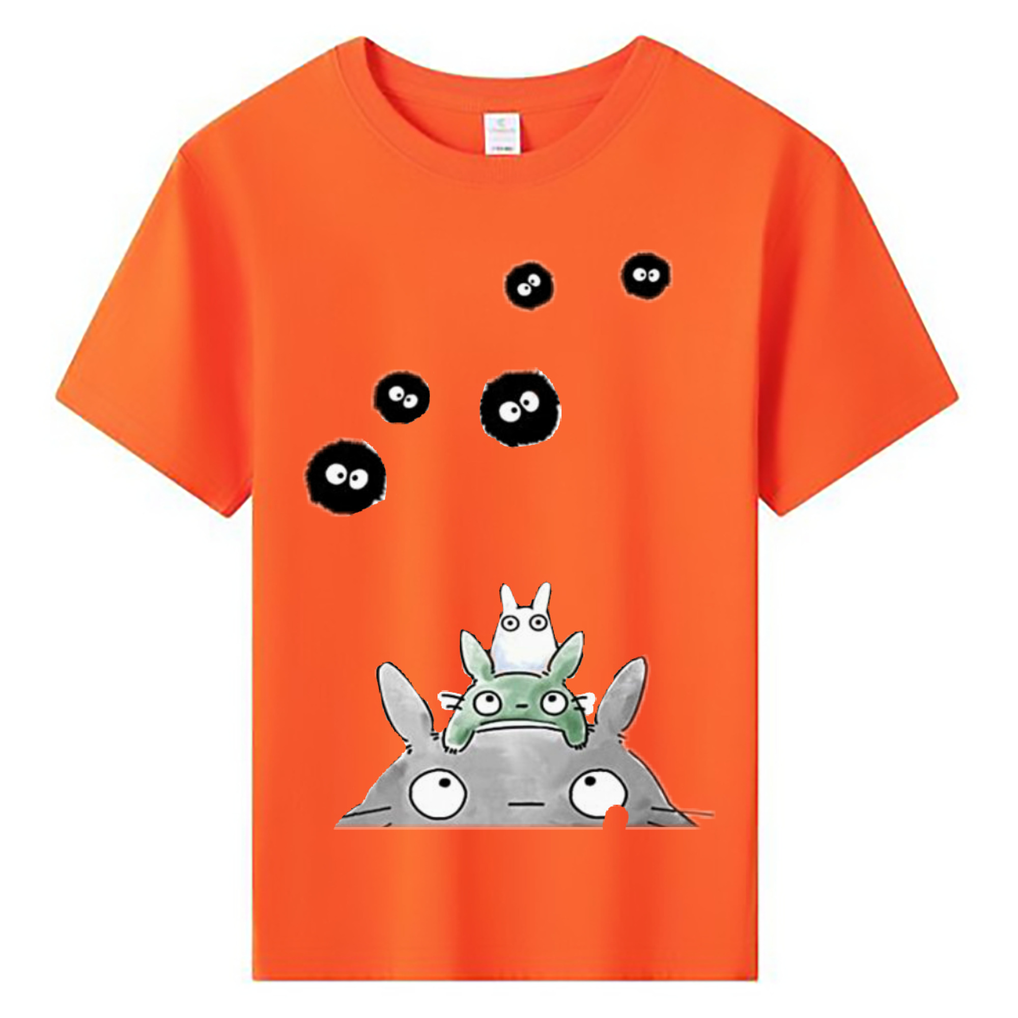 （画像用） となりのトトロ 草壁メイ 草壁サツキ My Neighbor Totoro Satsuki Kusakabe Mei Kusakabe 綿100％キッズTシャツ（フロントプリント）