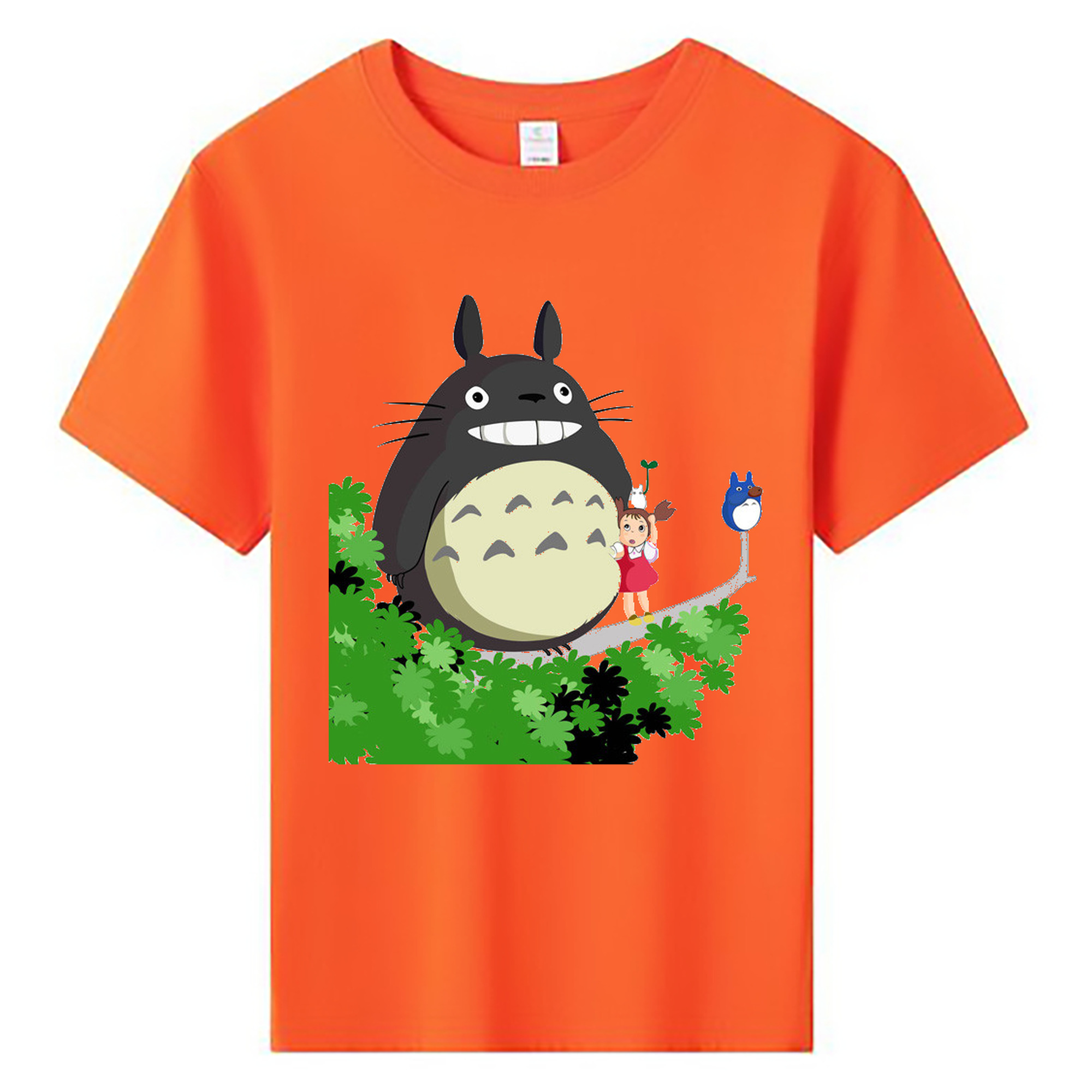 （画像用） となりのトトロ 草壁メイ 草壁サツキ My Neighbor Totoro Satsuki Kusakabe Mei Kusakabe 綿100％キッズTシャツ（フロントプリント）