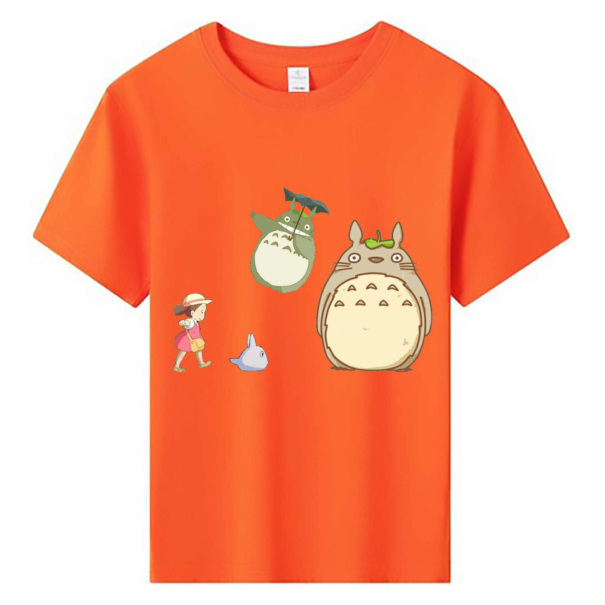 （画像用） となりのトトロ 草壁メイ 草壁サツキ My Neighbor Totoro Satsuki Kusakabe Mei Kusakabe 綿100％キッズTシャツ（フロントプリント）