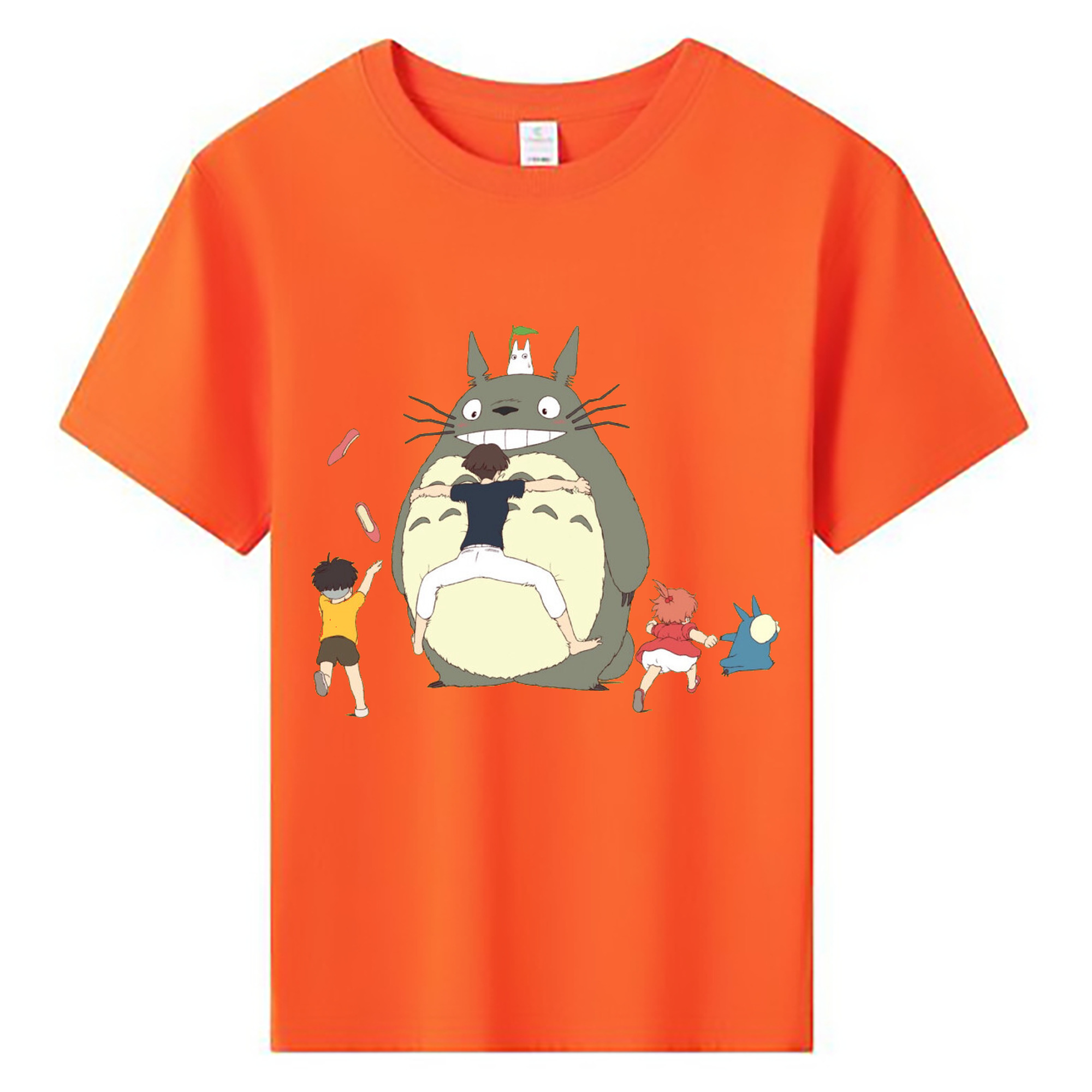 （画像用） となりのトトロ 草壁メイ 草壁サツキ My Neighbor Totoro Satsuki Kusakabe Mei Kusakabe 綿100％キッズTシャツ（フロントプリント）