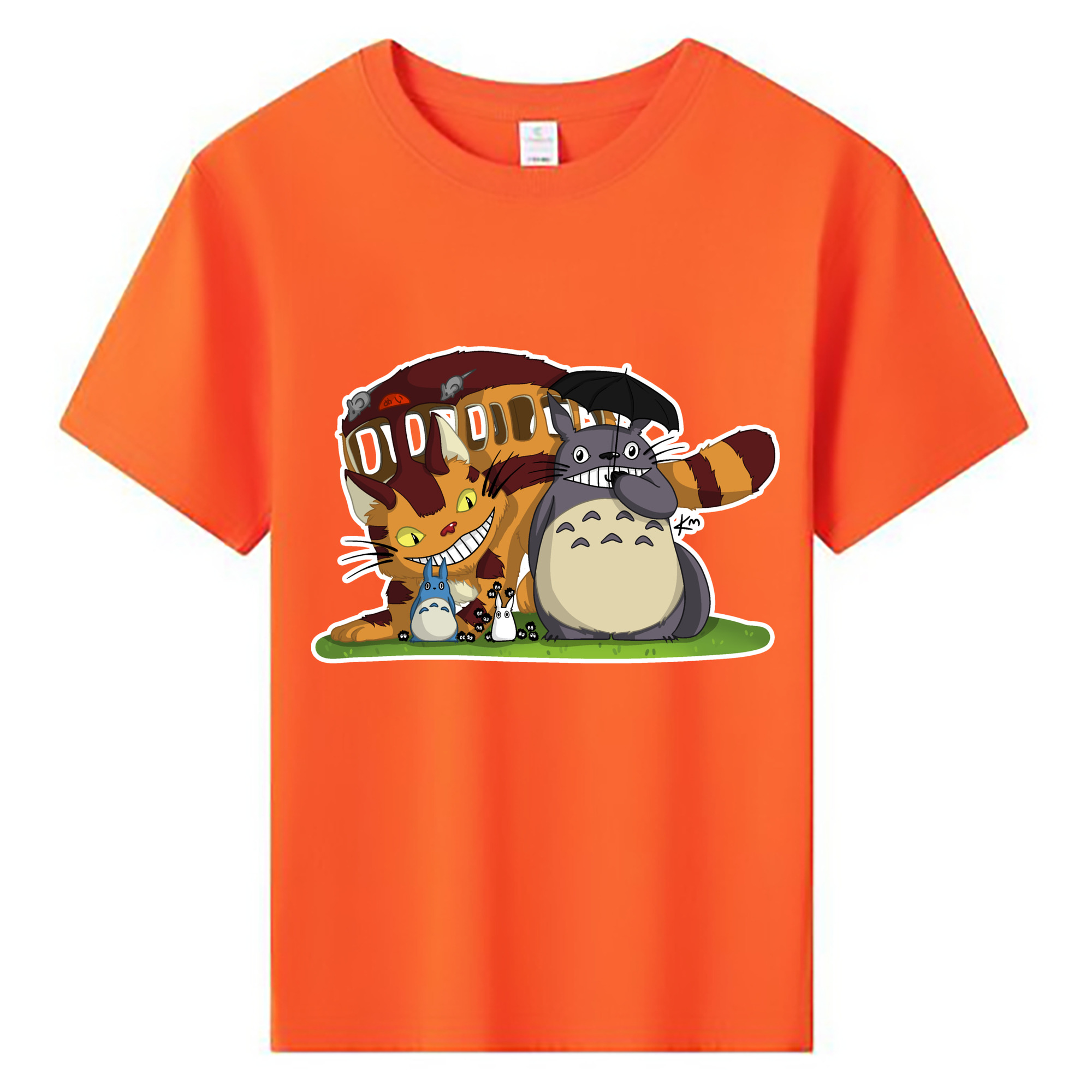（画像用） となりのトトロ 草壁メイ 草壁サツキ My Neighbor Totoro Satsuki Kusakabe Mei Kusakabe 綿100％キッズTシャツ（フロントプリント）