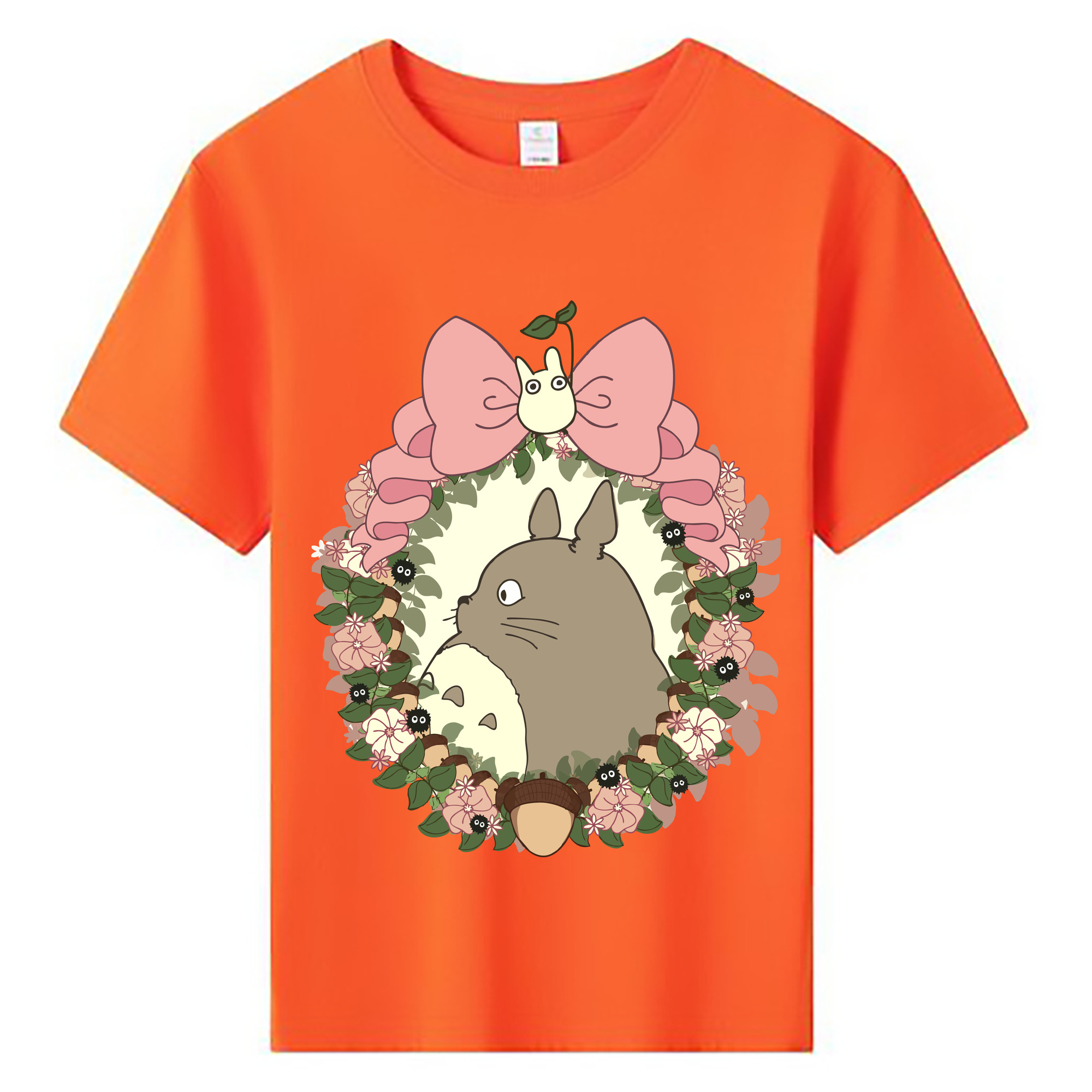 （画像用） となりのトトロ 草壁メイ 草壁サツキ My Neighbor Totoro Satsuki Kusakabe Mei Kusakabe 綿100％キッズTシャツ（フロントプリント）