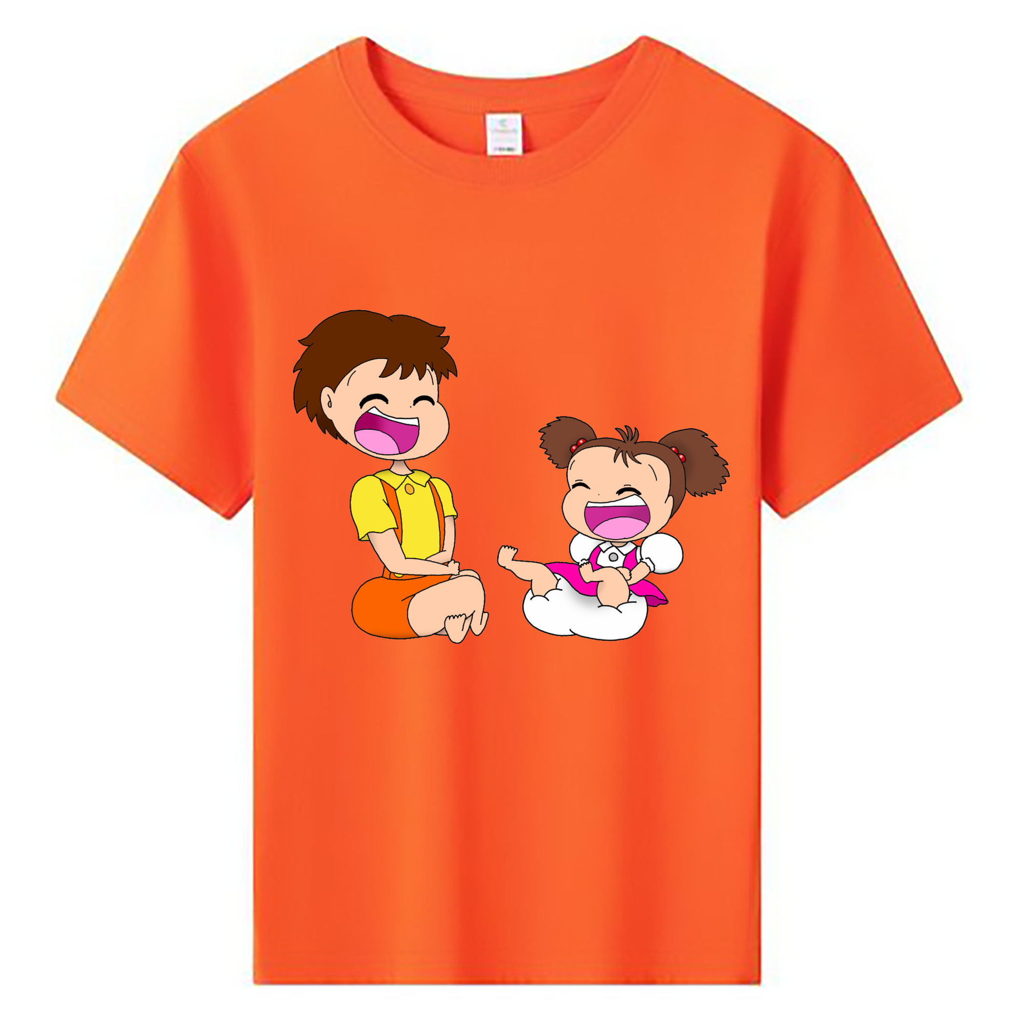 （画像用） となりのトトロ 草壁メイ 草壁サツキ My Neighbor Totoro Satsuki Kusakabe Mei Kusakabe 綿100％キッズTシャツ（フロントプリント）