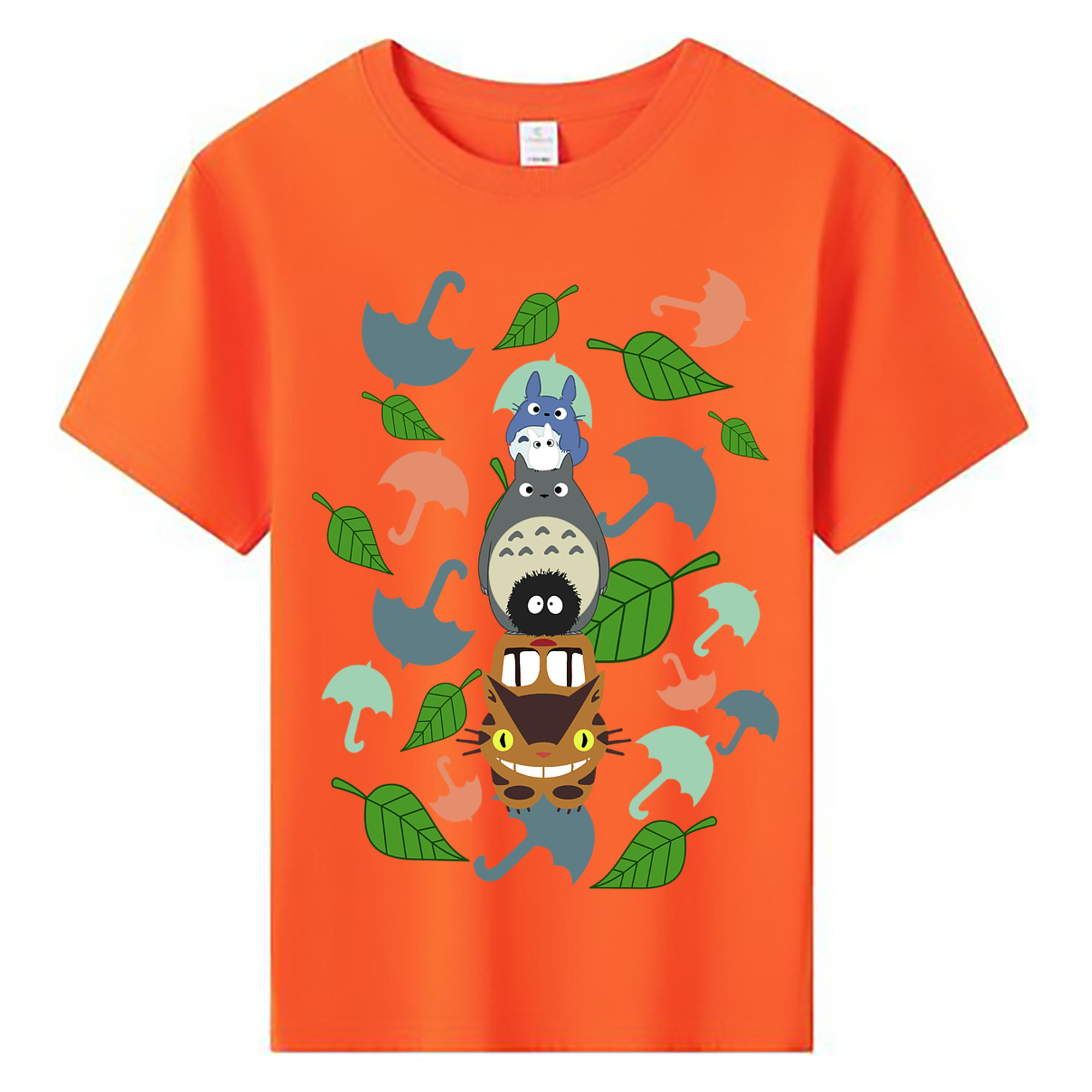 （画像用） となりのトトロ 草壁メイ 草壁サツキ My Neighbor Totoro Satsuki Kusakabe Mei Kusakabe 綿100％キッズTシャツ（フロントプリント）