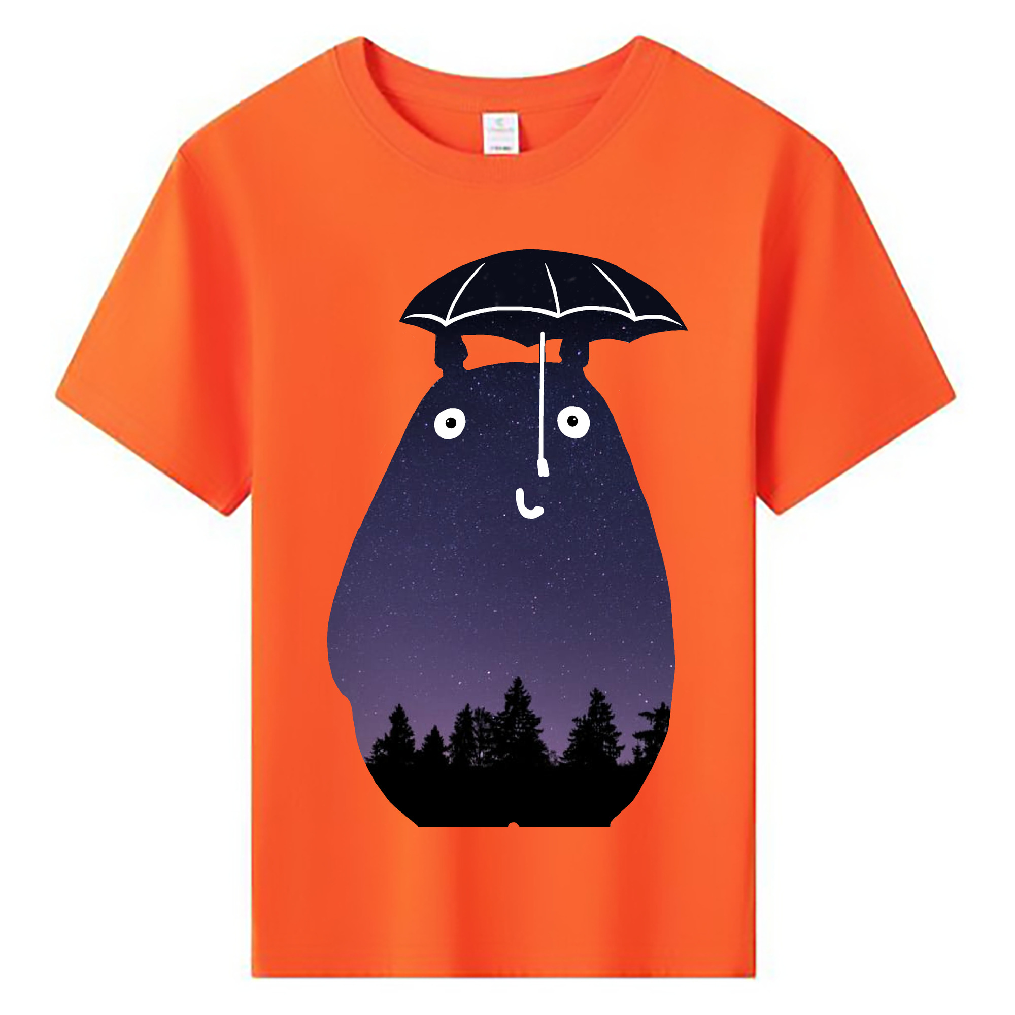 （画像用） となりのトトロ 草壁メイ 草壁サツキ My Neighbor Totoro Satsuki Kusakabe Mei Kusakabe 綿100％キッズTシャツ（フロントプリント）