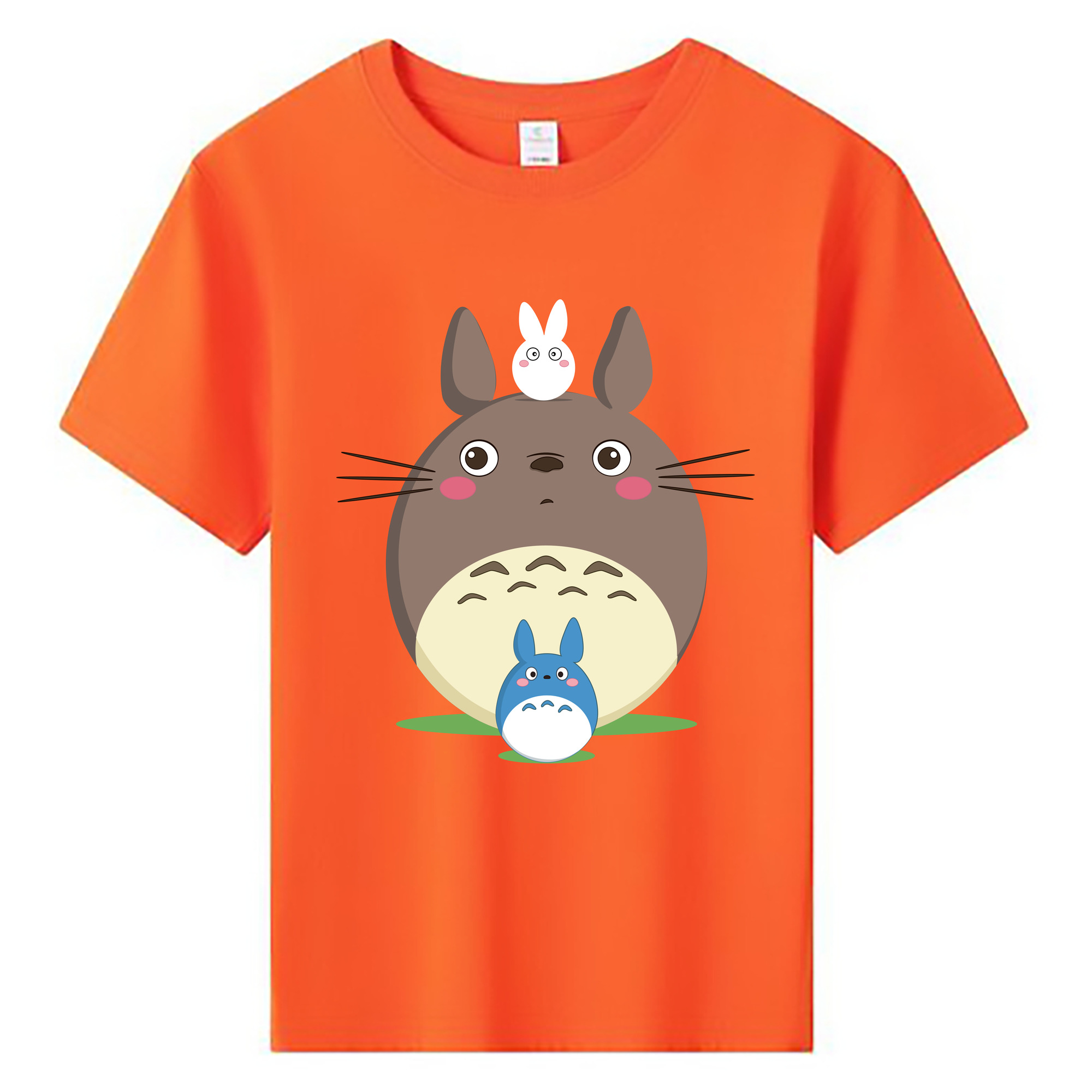 （画像用） となりのトトロ 草壁メイ 草壁サツキ My Neighbor Totoro Satsuki Kusakabe Mei Kusakabe 綿100％キッズTシャツ（フロントプリント）